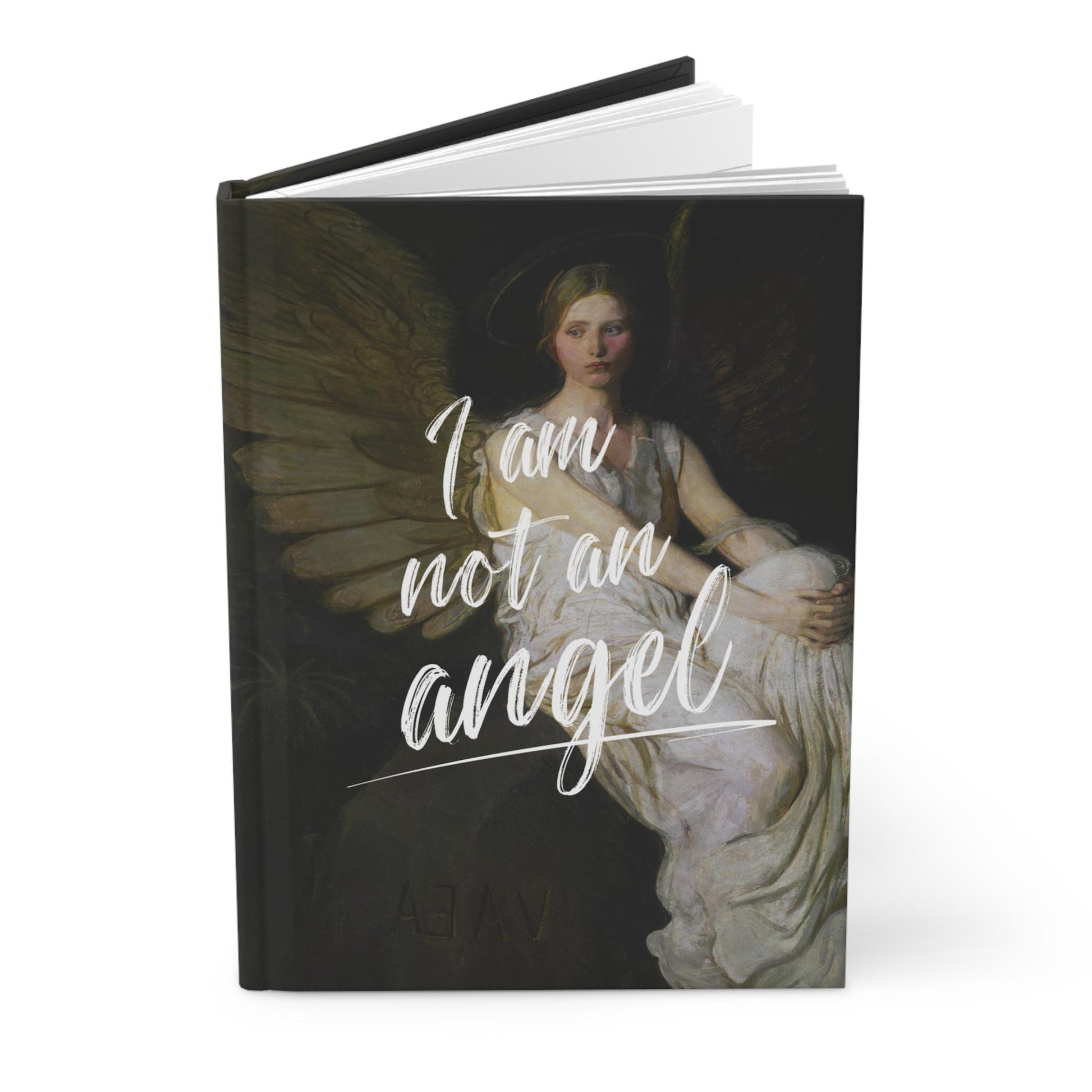 Jane Eyre Dark Academia Hardcover Journal * Not an Angel Quote Notebook * Aesthetic Gothic Angelcore Witchy Blank Daily Planner Diary Gift