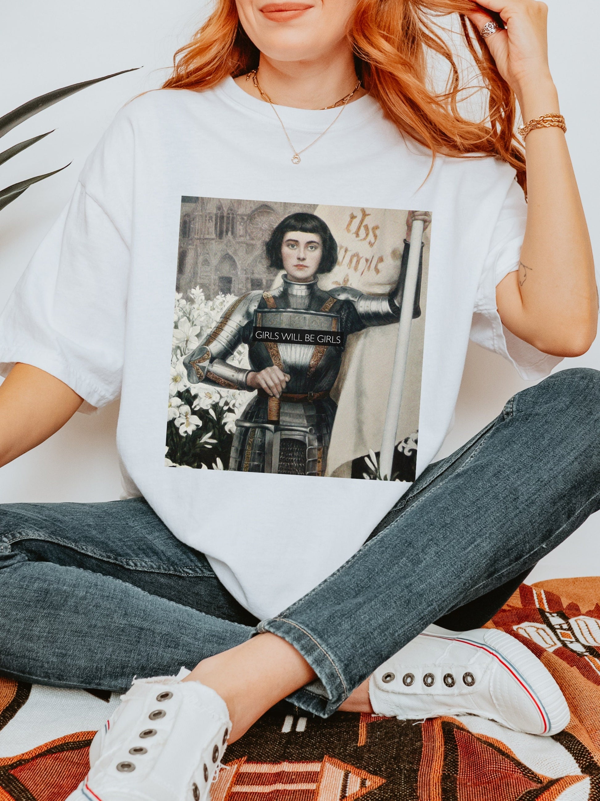 Girls will be girls! ~ Joan of Arc Altered Art Series T-shirt