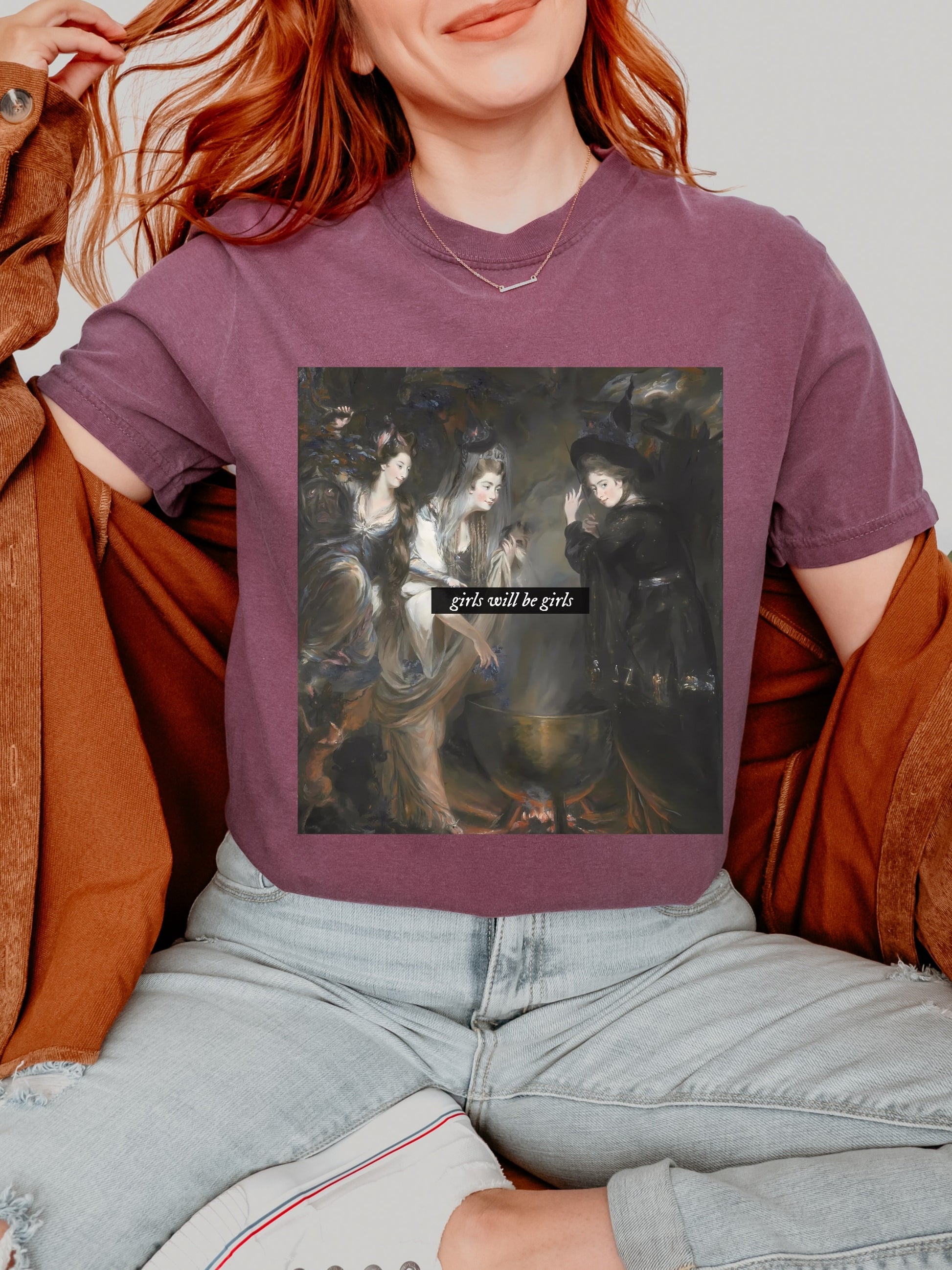 Girls will be girls! ~ Shakespeare Macbeth Witches Altered Art Series T-shirt