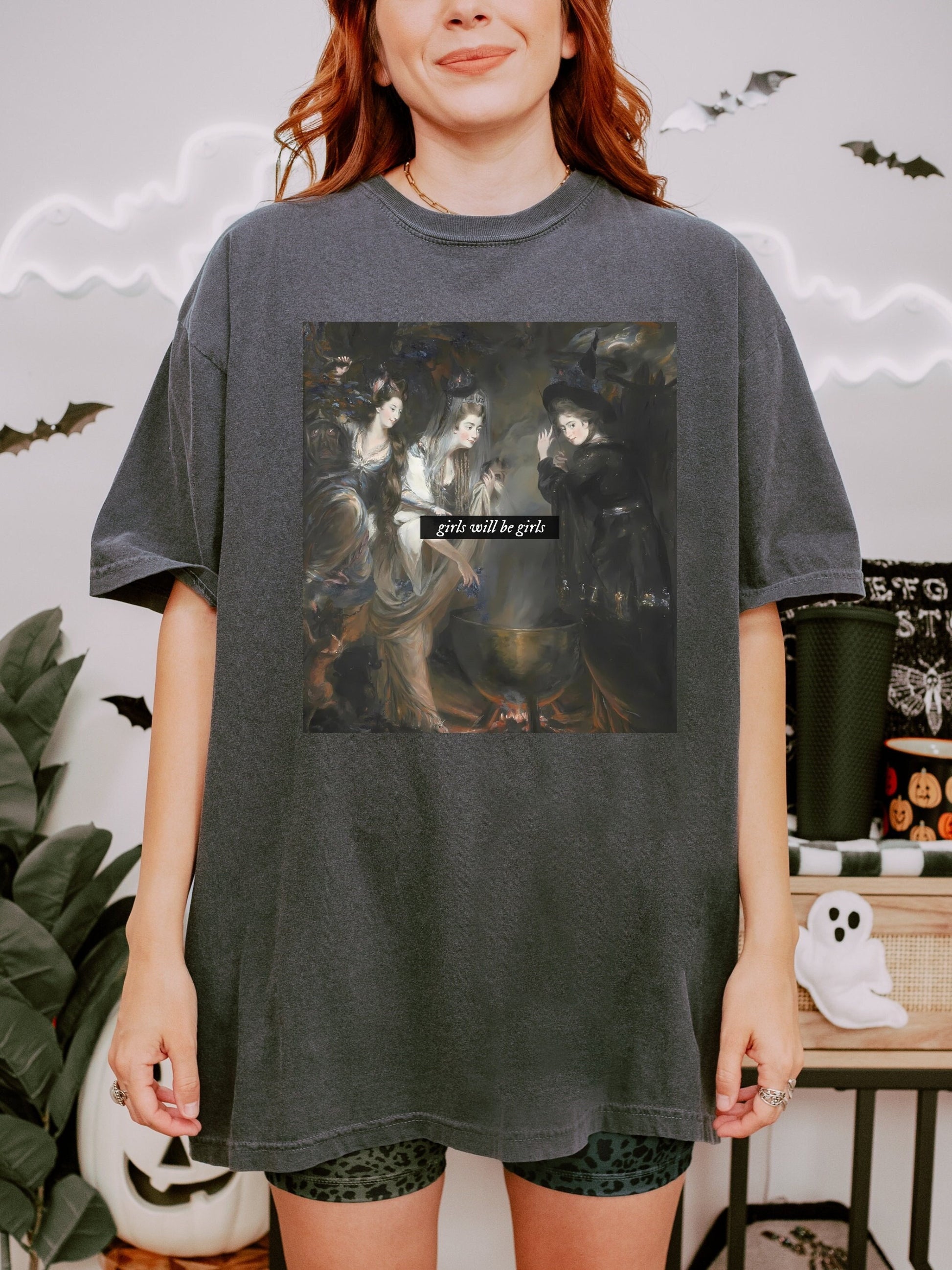 Girls will be girls! ~ Shakespeare Macbeth Witches Altered Art Series T-shirt