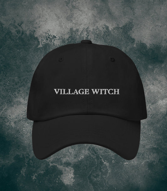 Village Witch Embroidered Dad Hat * Summerween Halloween Costume Salem Girls Trip Spooky Witchy Wicca Gothic Aesthetic Trucker Cap