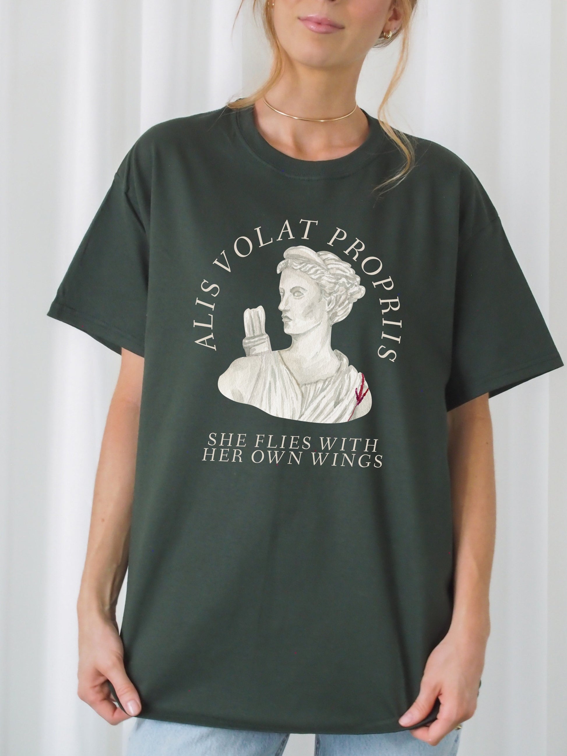 Alis Volat Propriis ~ She Flies With Her Own Wings Artemis T-shirt