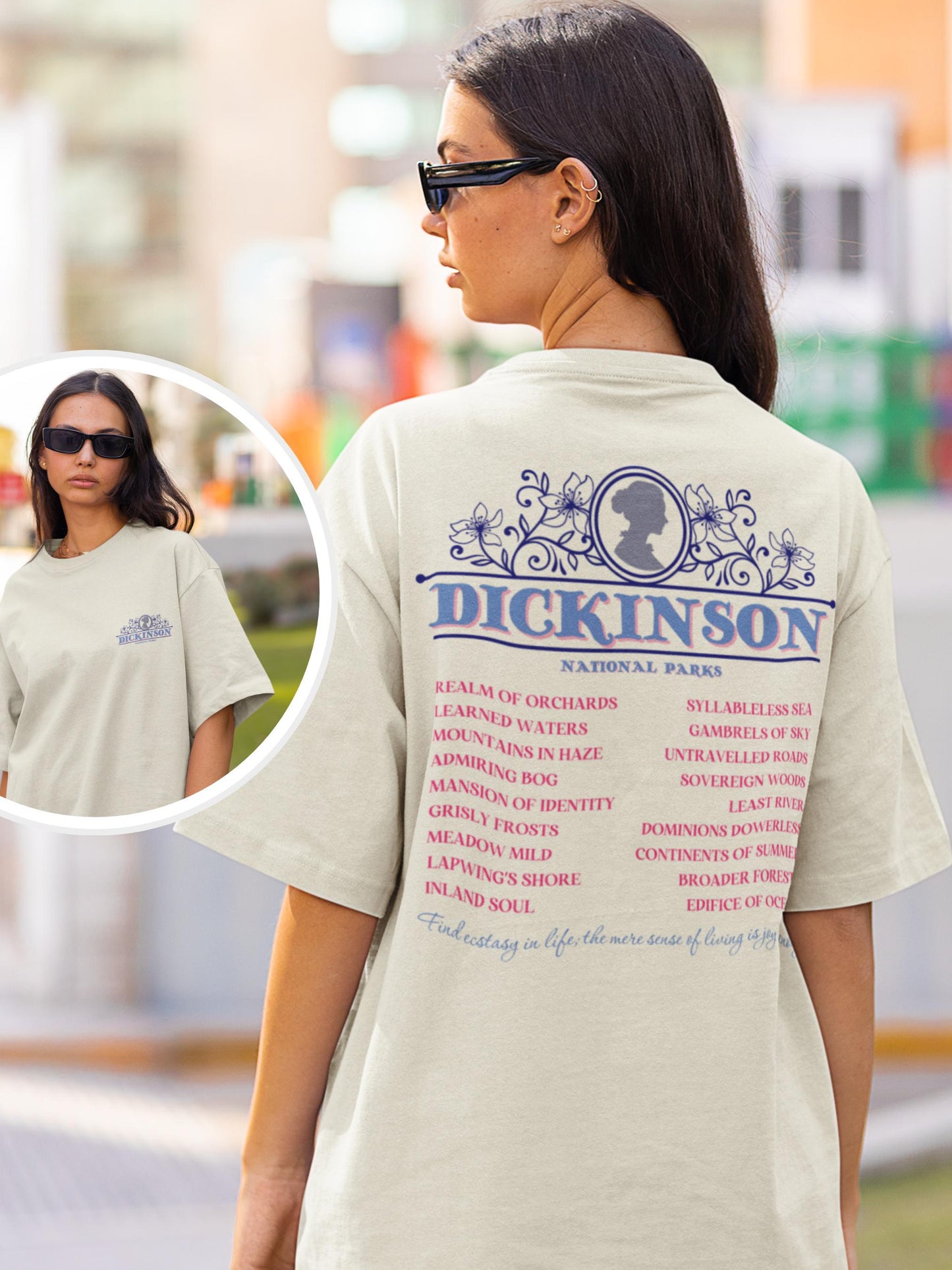 Emily Dickinson Fictional National Park Tee * Bookish Book Lover Gift for Readers Teachers * Tortured Poets Aesthetic Literature Tshirt