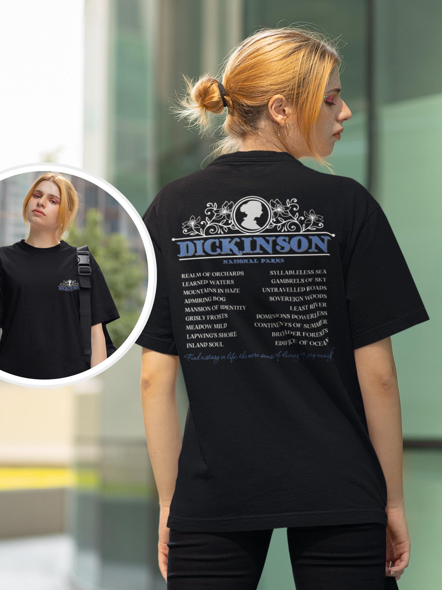 Emily Dickinson Fictional National Park Tee * Bookish Book Lover Gift for Readers Teachers * Tortured Poets Aesthetic Literature Tshirt