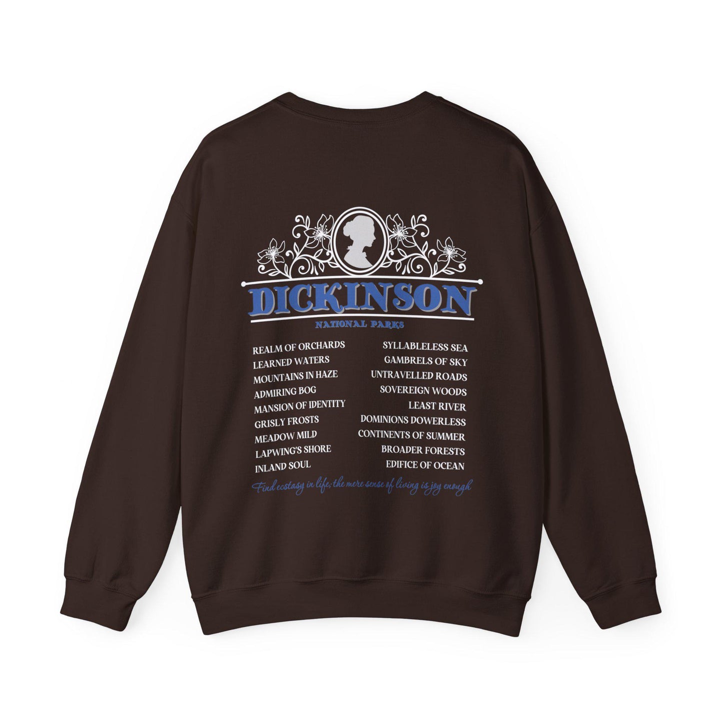 Emily Dickinson Fictional National Park Sweatshirt * Bookish Book Lover Gift for Readers Teachers * Tortured Poets Aesthetic Literature