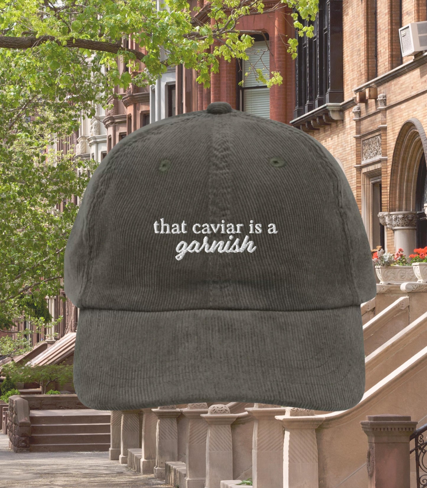 That caviar is a garnish! Corduroy Dad Hat * Nora Ephron You've Got Mail * Kathleen Kelly Joe Fox NY152 Don't Cry Shopgirl Romcom Fall