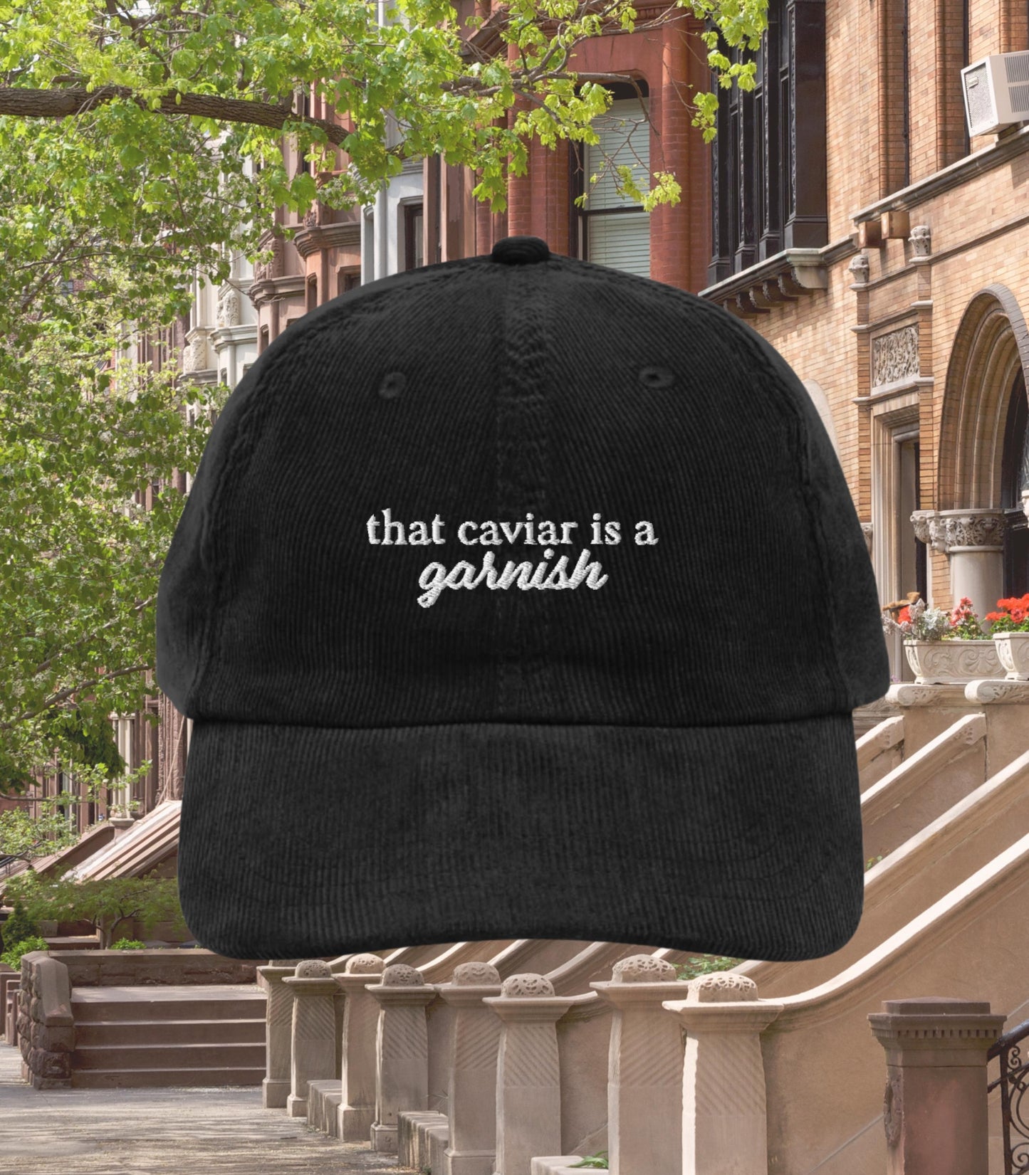 That caviar is a garnish! Corduroy Dad Hat * Nora Ephron You've Got Mail * Kathleen Kelly Joe Fox NY152 Don't Cry Shopgirl Romcom Fall