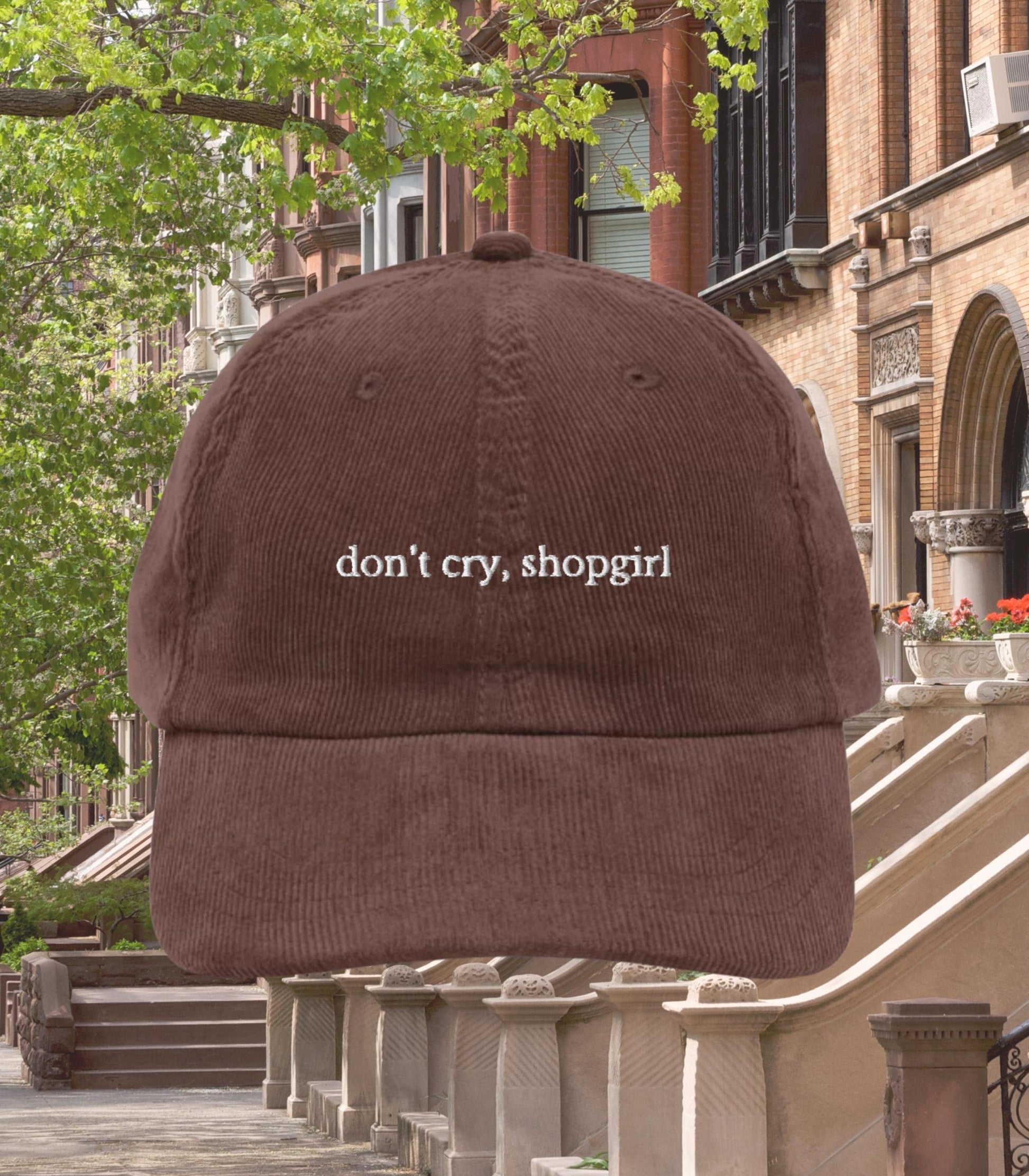 Don't cry, Shopgirl * Corduroy Dad Hat * Nora Ephron You've Got Mail * Kathleen Kelly Joe Fox * Movie Lover Gift * Shop Around the Corner