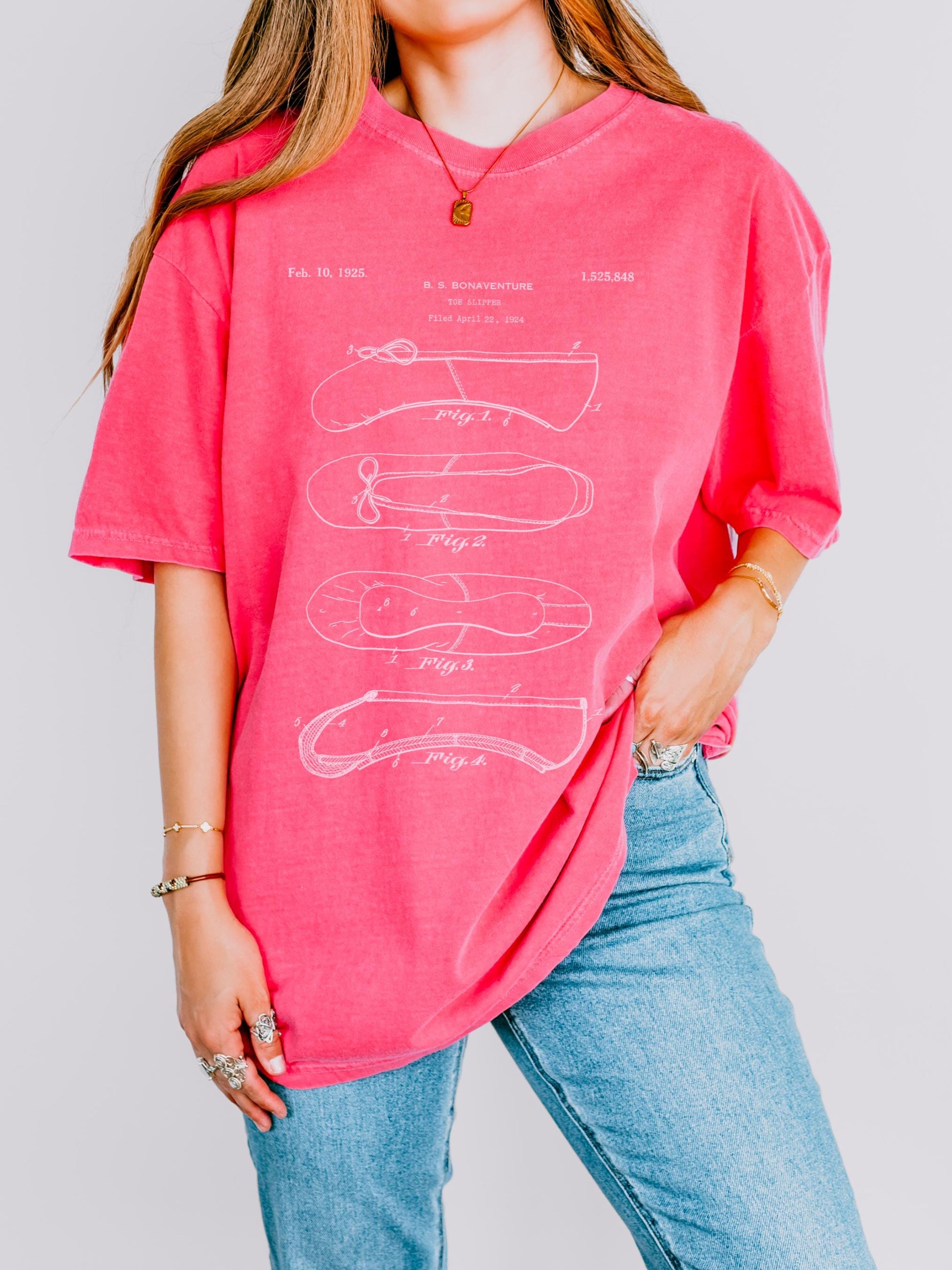 Ballet Slipper Patent COMFORT COLORS tee * Balletcore Ballerina Pointe Plie Chasse Jete * Dance Teacher Dancer Tshirt Gift * Ballet Pink