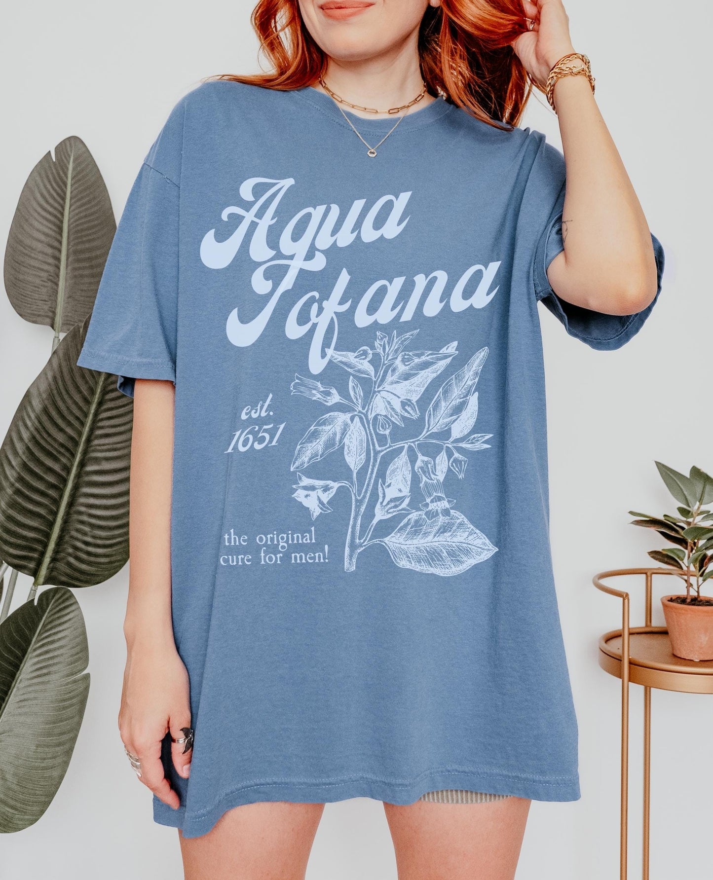 Aqua Tofana Apothecary Comfort Colors Tee * Funny Poison Patriarchy Girls will be Girls shirt * Giulia Feminist Icon Equal Rights Belladonna