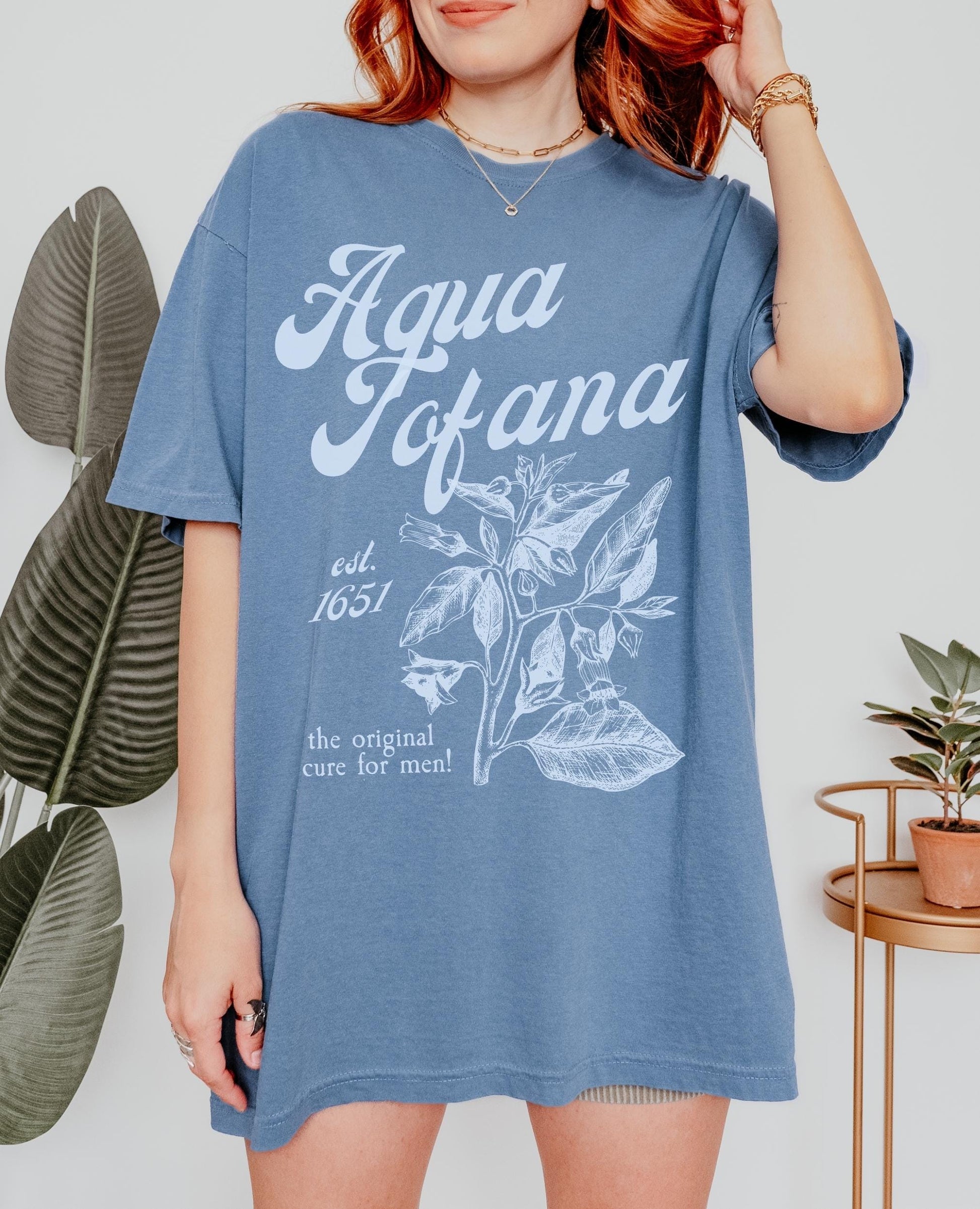 Aqua Tofana Apothecary Comfort Colors Tee * Funny Poison Patriarchy Girls will be Girls shirt * Giulia Feminist Icon Equal Rights Belladonna