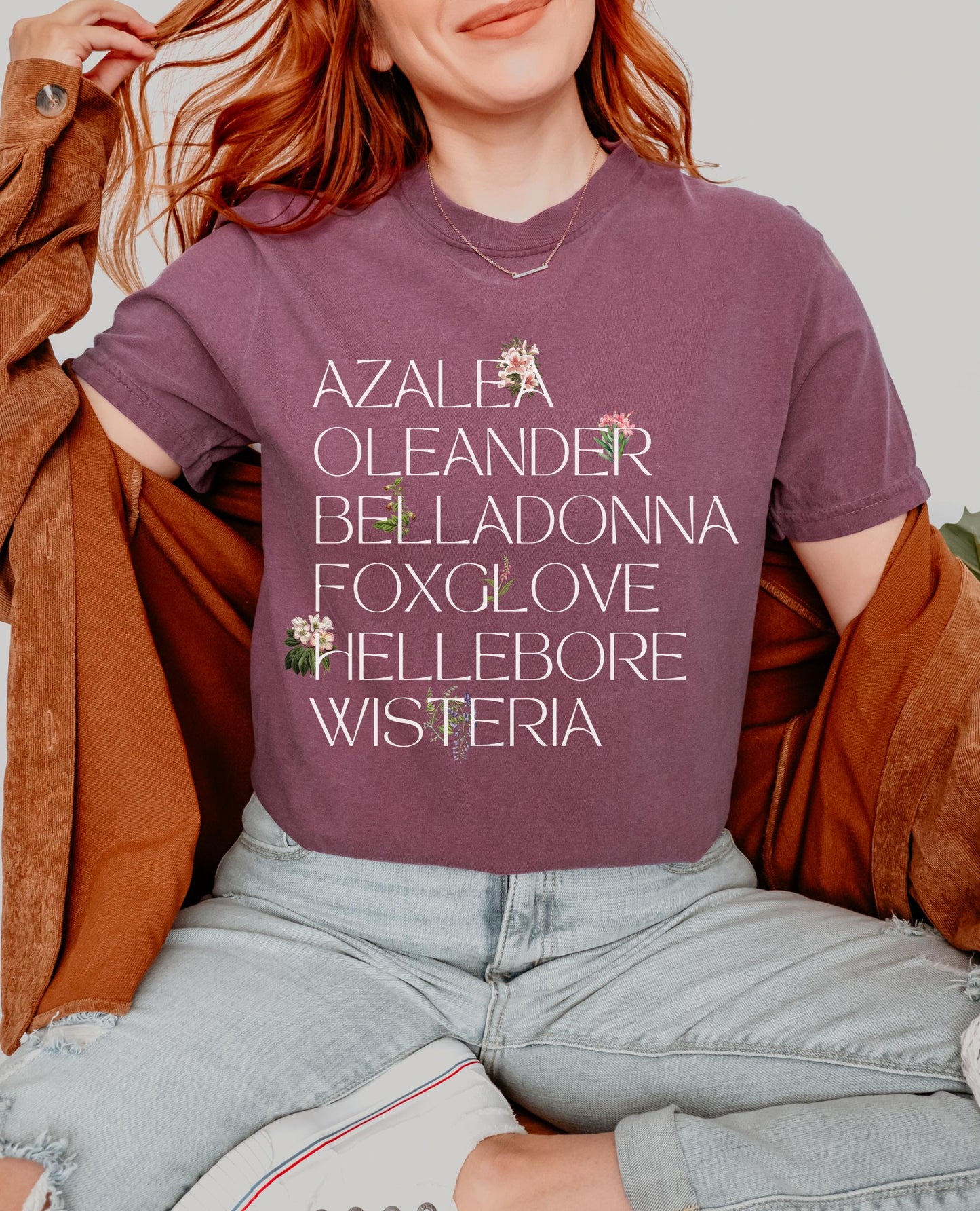 Poison Garden Witchy Herbology Comfort Colors Tee * Smash Patriarchy Girls will be Girls shirt Aqua Tofana Feminist Equal Rights Belladonna