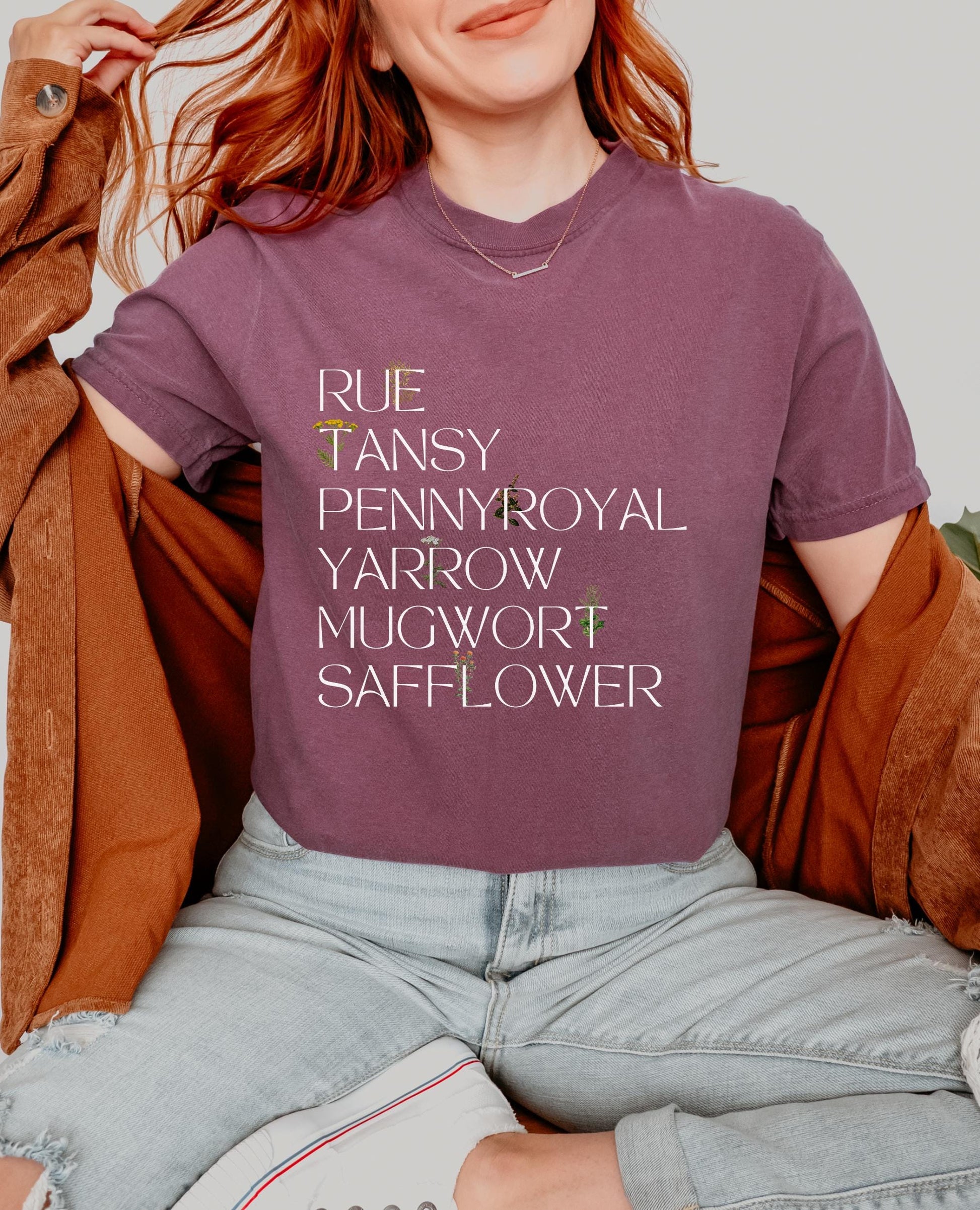Reproductive Health Garden Comfort Colors Tee * Herbology Aqua Tofana Girls will be Girls Feminist Equal Rights Abortion Healthcare Shirt