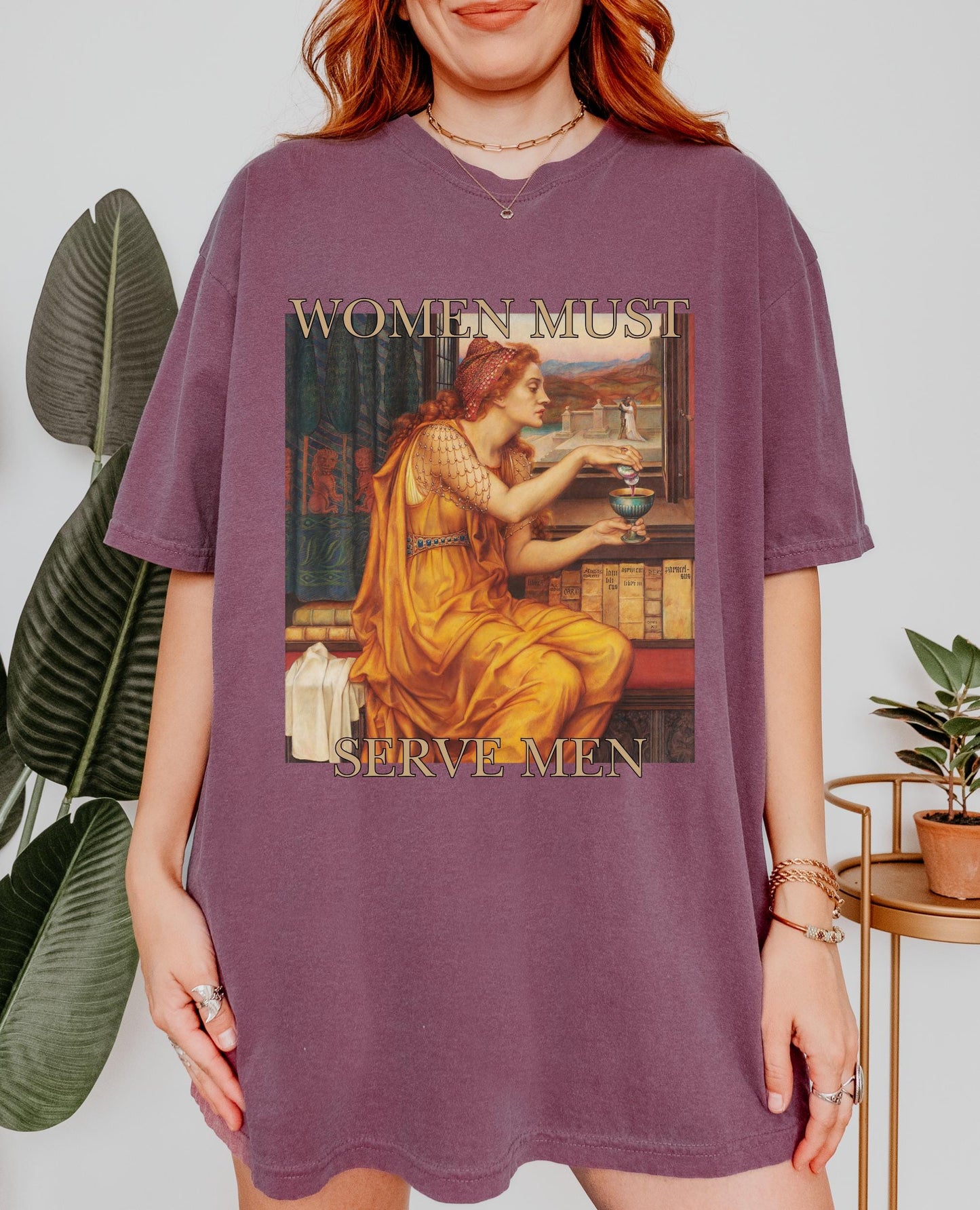 Unhinged Feminist Comfort Colors Shirt * Women Must Serve Men Aqua Tofana Poison patriarchy Female rage feminist Not Aspiring to be humble