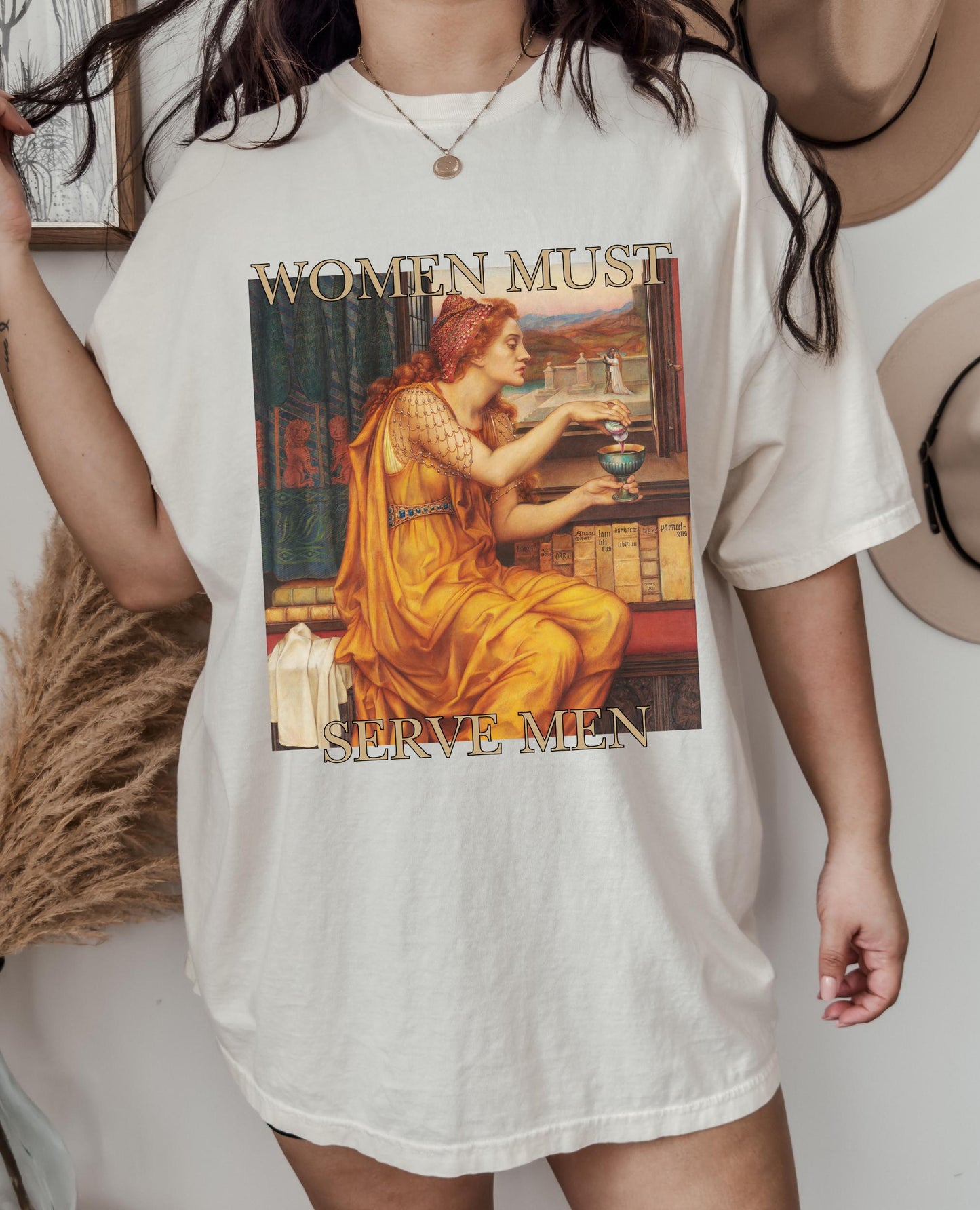 Unhinged Feminist Comfort Colors Shirt * Women Must Serve Men Aqua Tofana Poison patriarchy Female rage feminist Not Aspiring to be humble