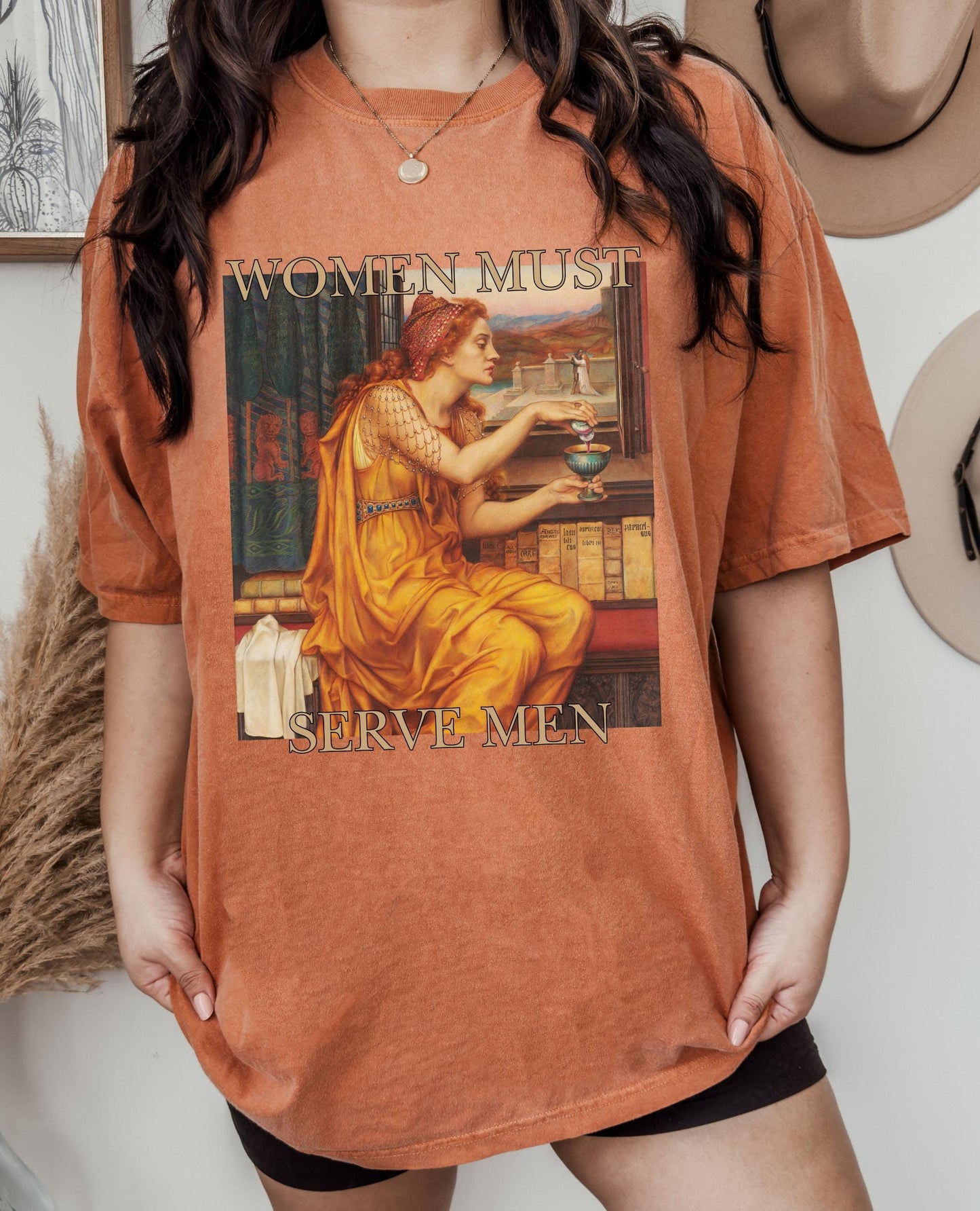 Unhinged Feminist Comfort Colors Shirt * Women Must Serve Men Aqua Tofana Poison patriarchy Female rage feminist Not Aspiring to be humble