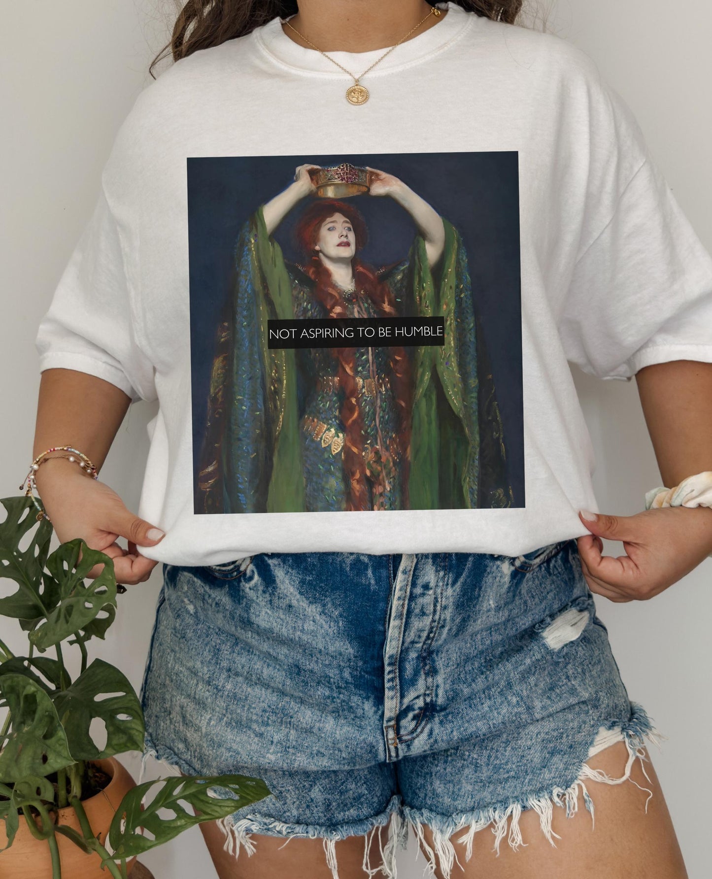 Not Aspiring to be Humble Comfort Colors Tshirt * Shakespeare Lady Macbeth Unhinged Rage Trendy Art Tee * Women's Equal Rights Feminist