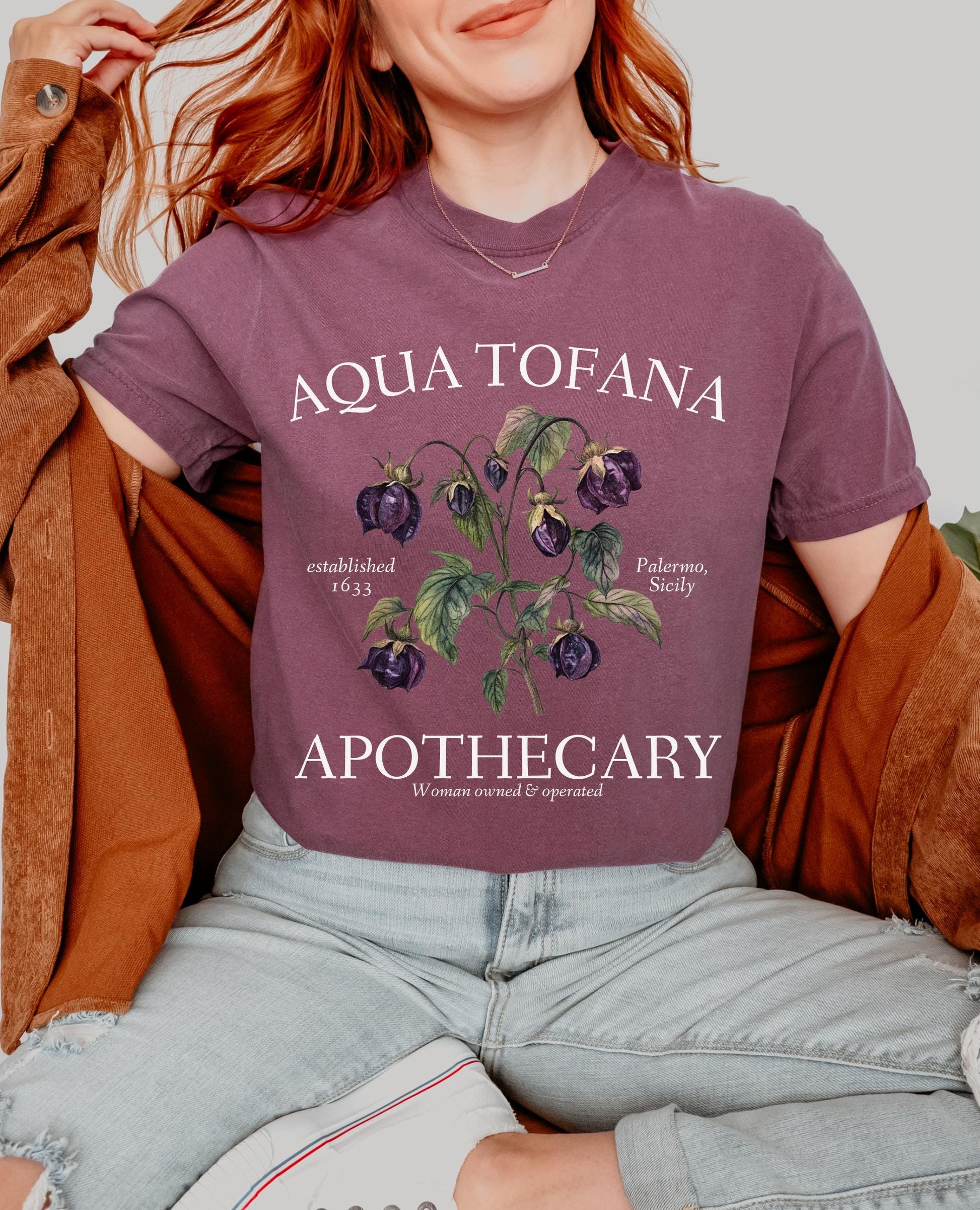Aqua Tofana Apothecary * Comfort Colors Tee * Giulia Feminist Reproductive Rights Tshirt * Smash the Patriarchy My Body My Choice Pro Roe