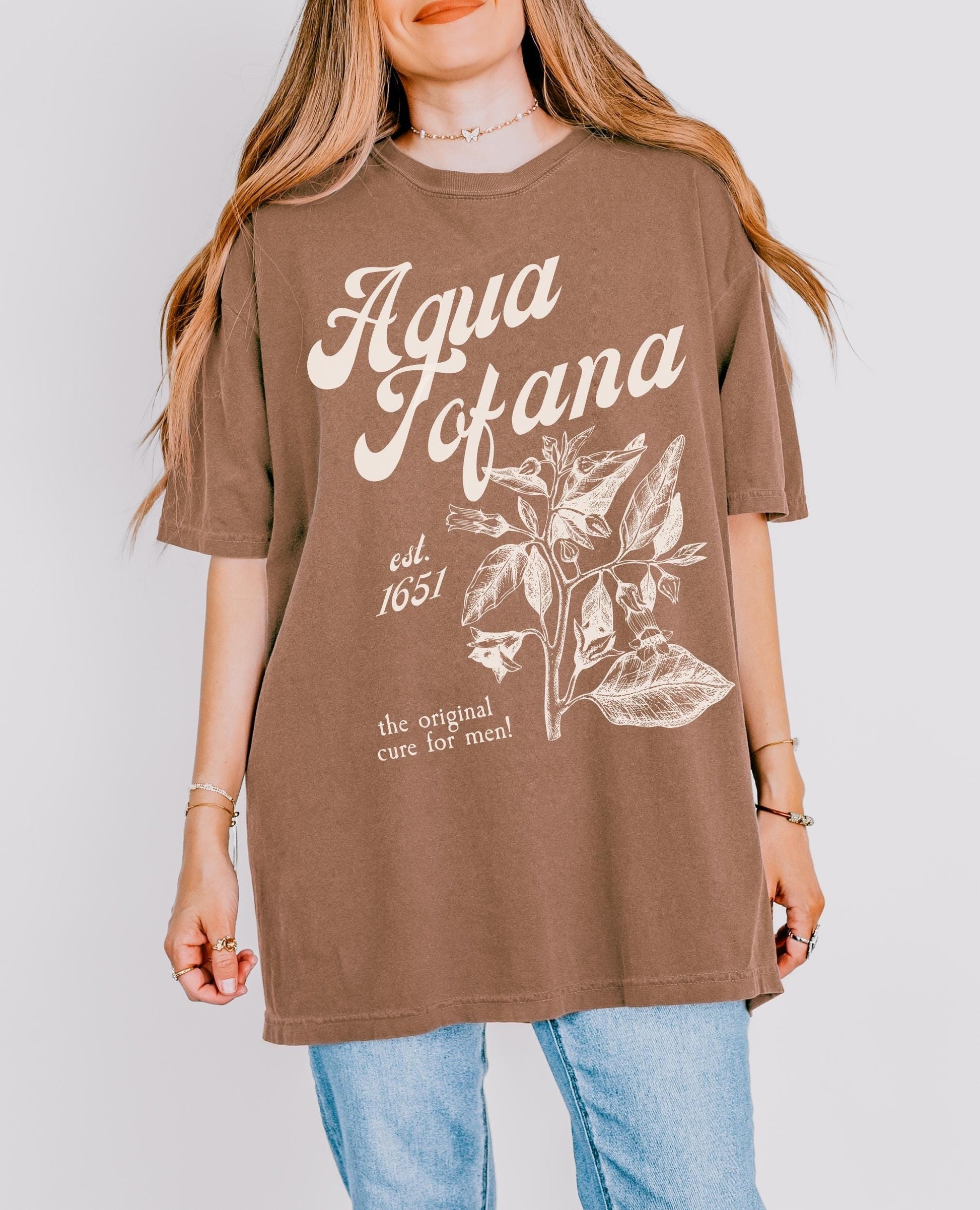 Aqua Tofana Apothecary Comfort Colors Tee * Funny Poison Patriarchy Girls will be Girls shirt * Giulia Feminist Icon Equal Rights Belladonna