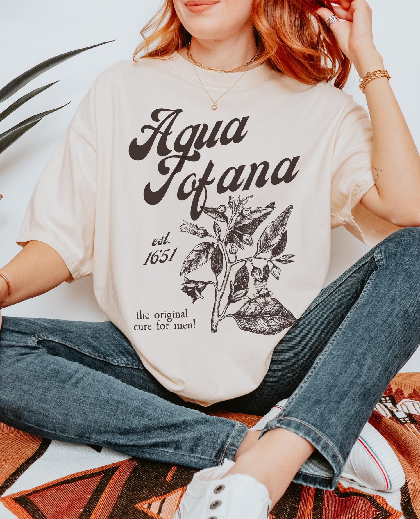 Aqua Tofana Apothecary Comfort Colors Tee * Funny Poison Patriarchy Girls will be Girls shirt * Giulia Feminist Icon Equal Rights Belladonna