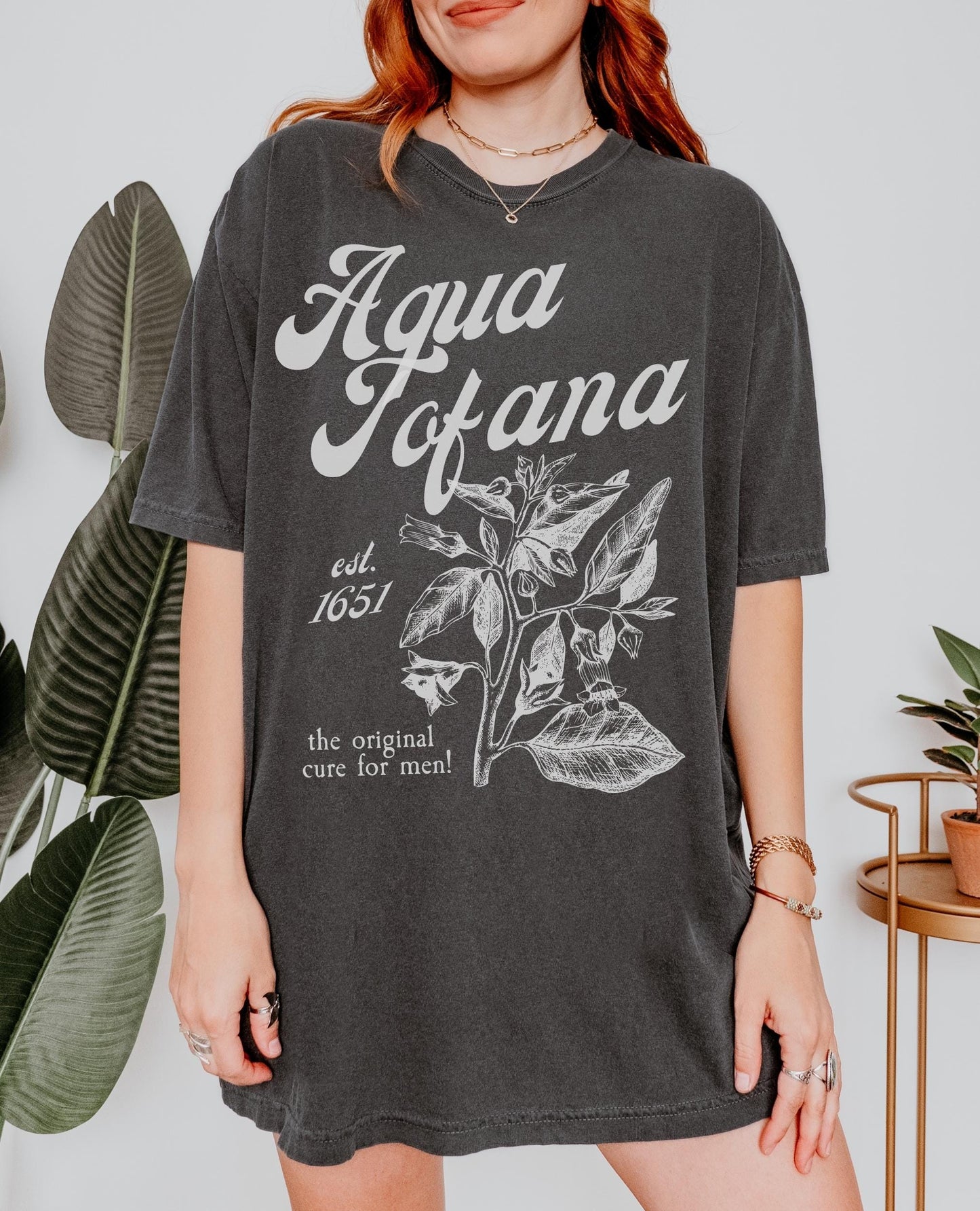 Aqua Tofana Apothecary Comfort Colors Tee * Funny Poison Patriarchy Girls will be Girls shirt * Giulia Feminist Icon Equal Rights Belladonna