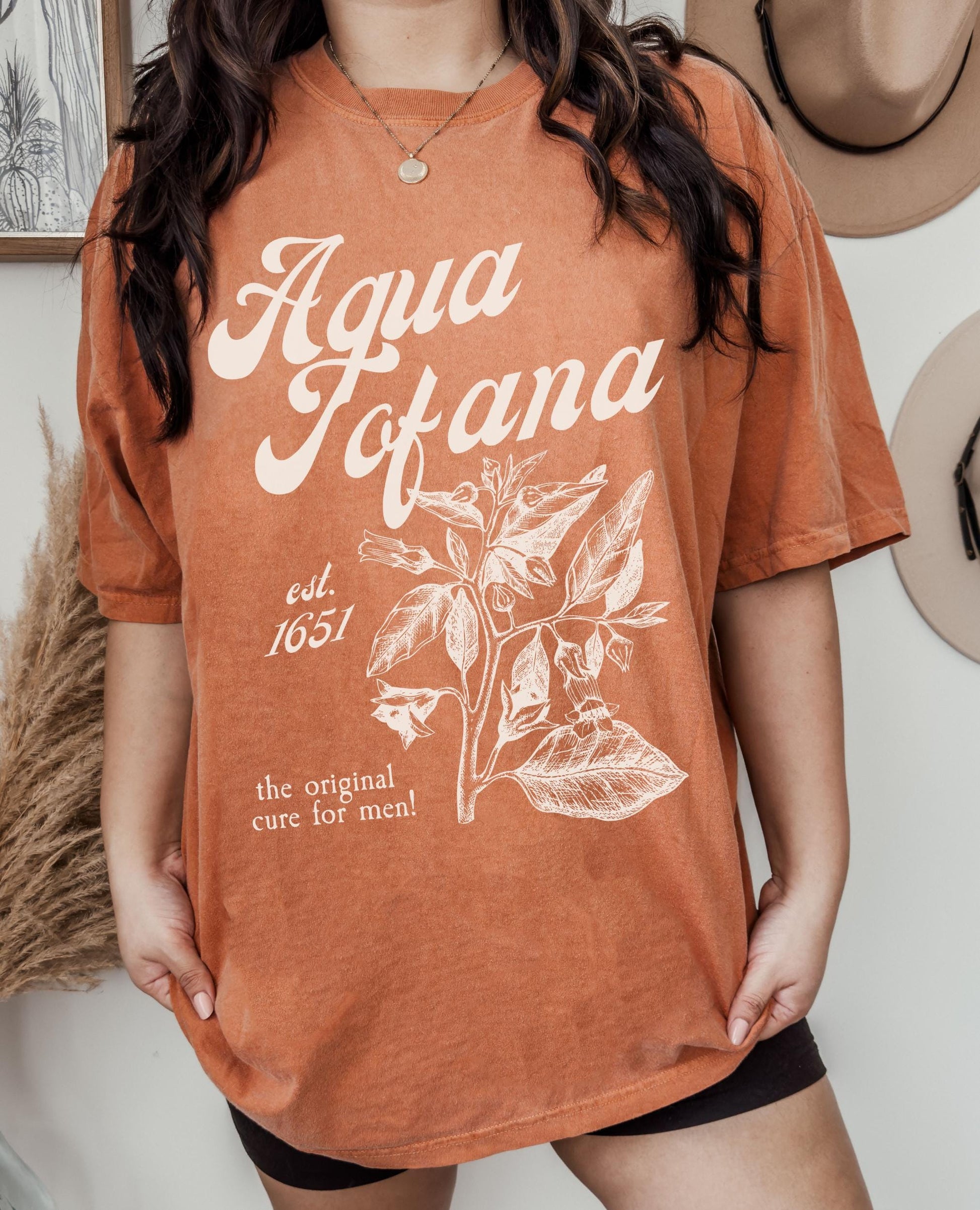 Aqua Tofana Apothecary Comfort Colors Tee * Funny Poison Patriarchy Girls will be Girls shirt * Giulia Feminist Icon Equal Rights Belladonna