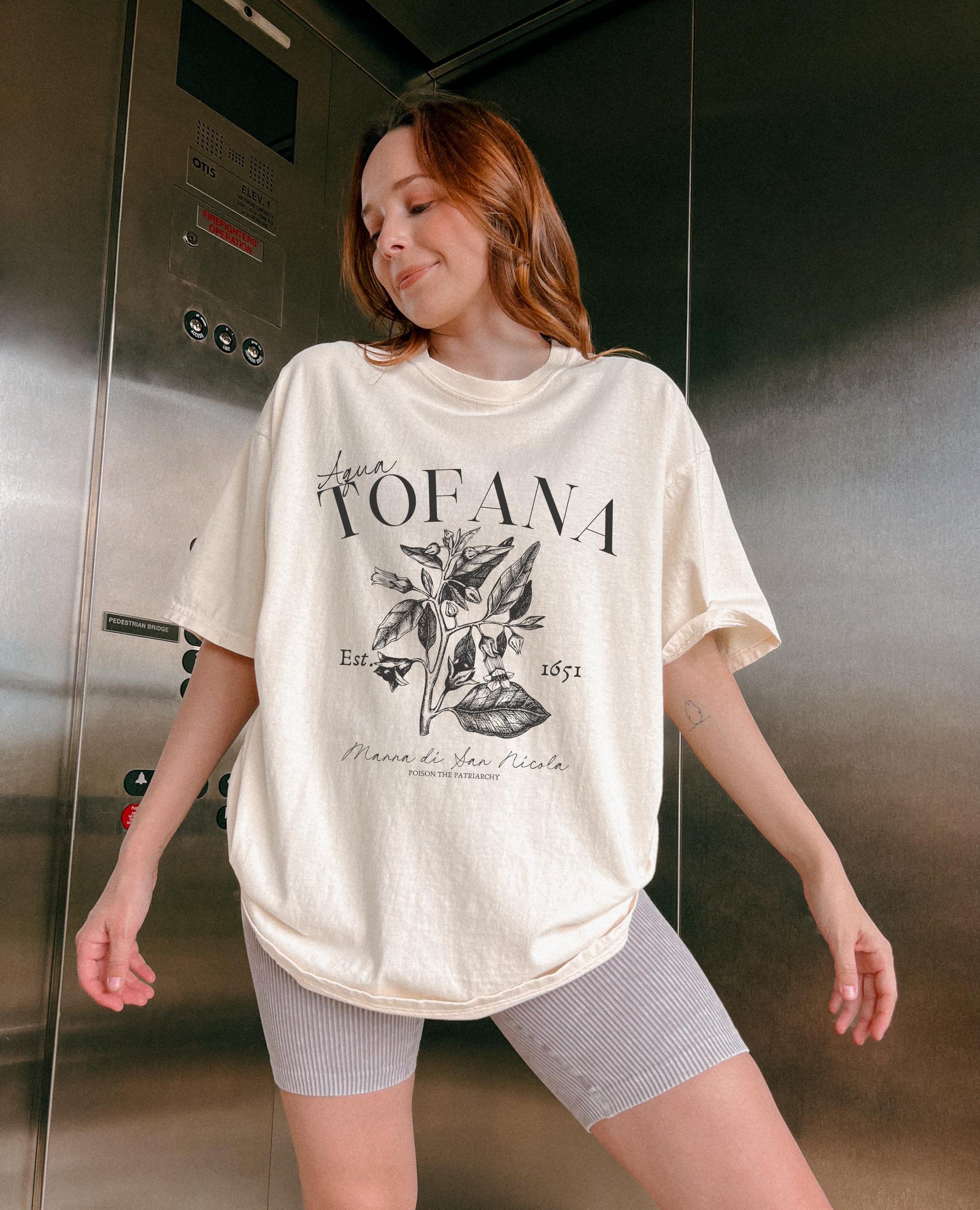 Aqua Tofana Comfort Colors Tee * Funny Poison Patriarchy Girls will be Girls shirt * Giulia Feminist Icon Equal Rights Belladonna Garden t