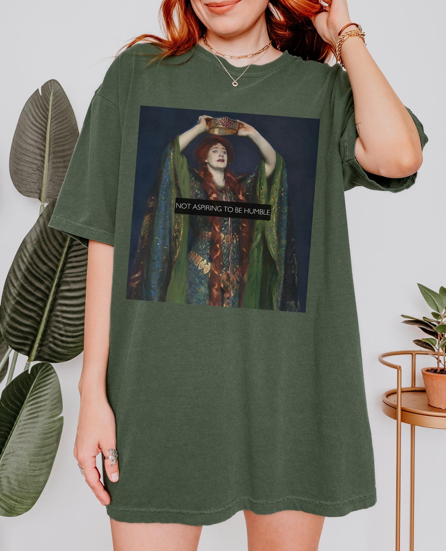 Not Aspiring to be Humble Comfort Colors Tshirt * Shakespeare Lady Macbeth Unhinged Rage Trendy Art Tee * Women's Equal Rights Feminist