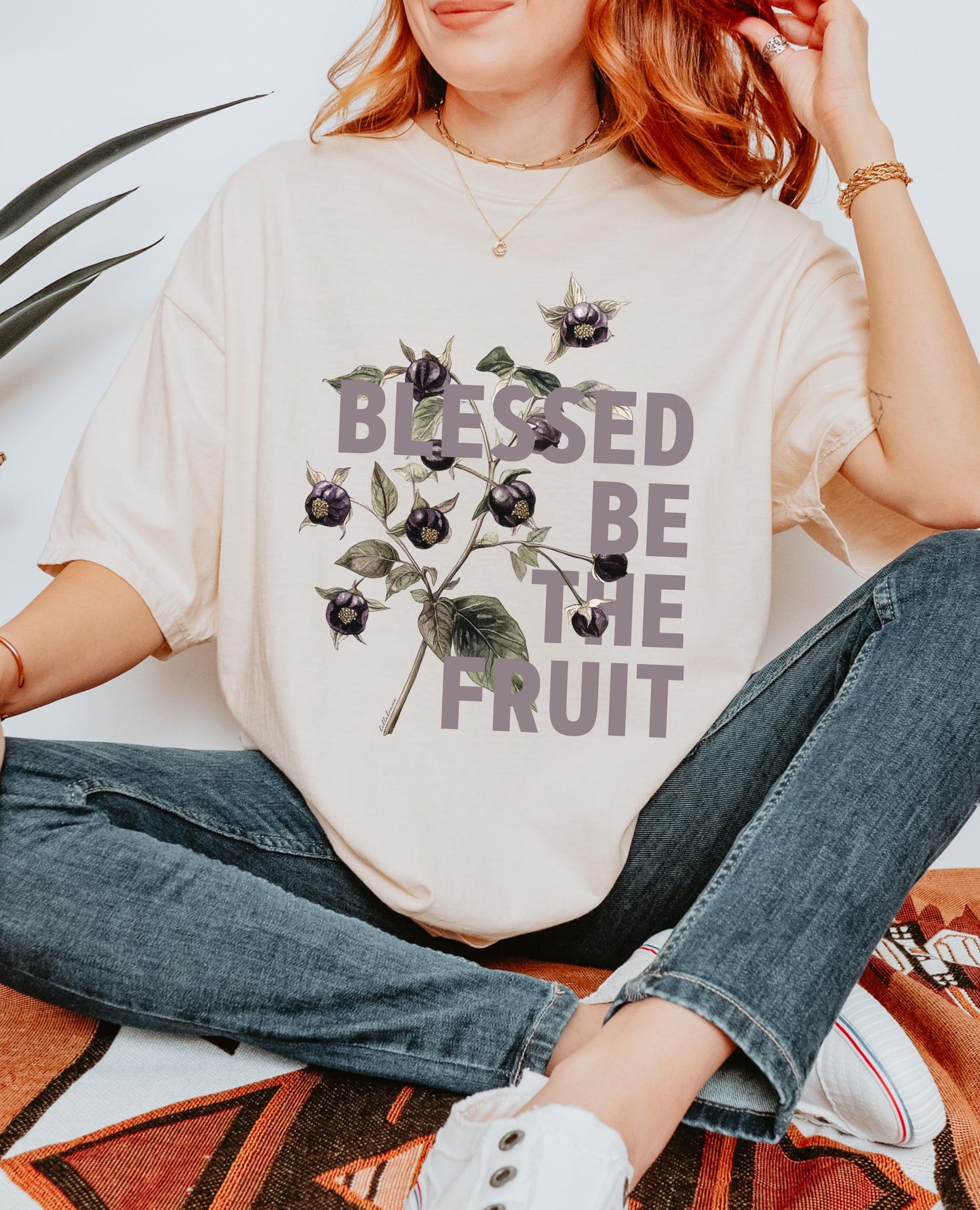 Handmaid's Tale Belladonna Blessed be the Fruit * Nolite te bastardes Feminist Rage MATGA Smash Patriarchy Comfort Colors Aqua tofana Tshirt