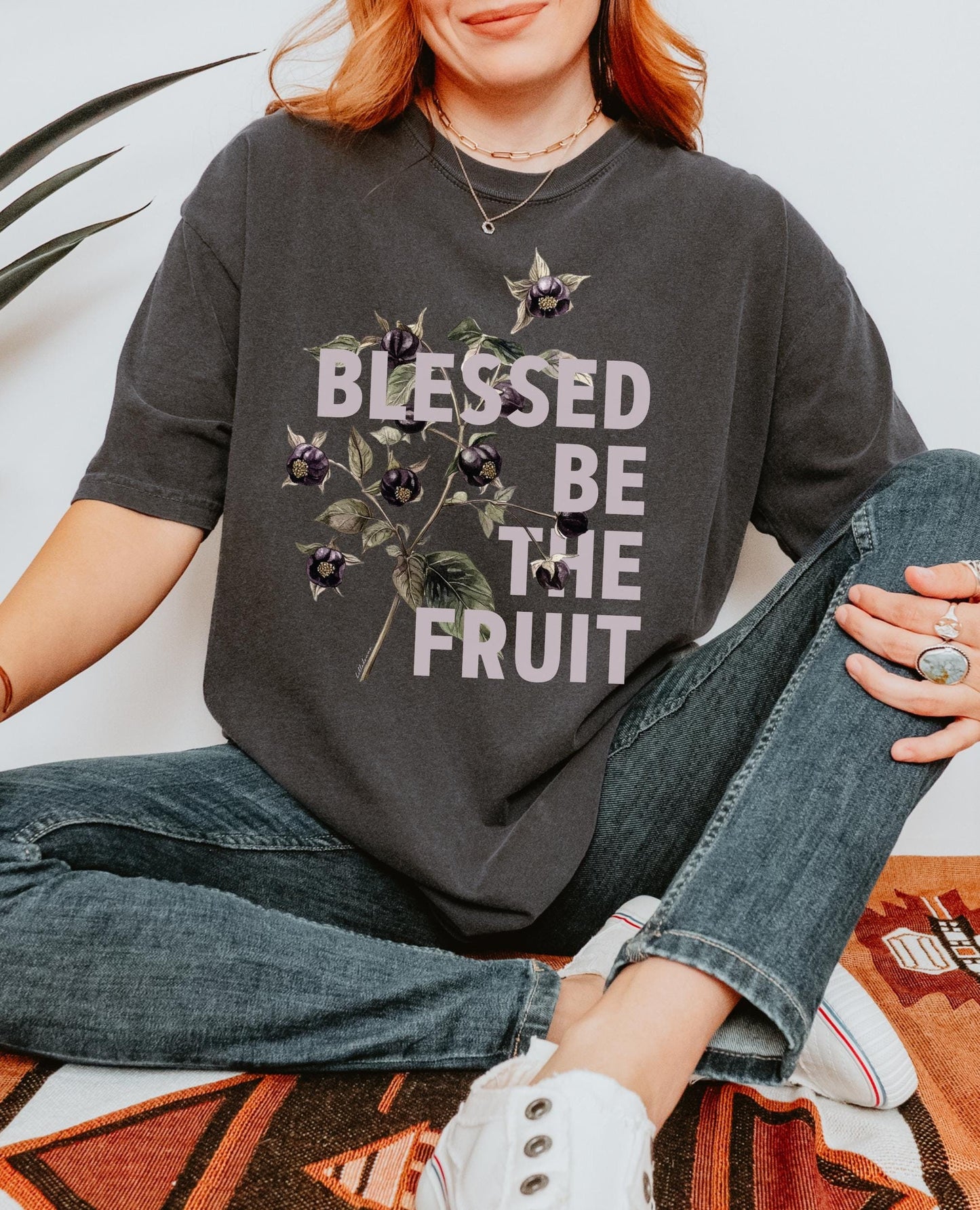 Handmaid's Tale Belladonna Blessed be the Fruit * Nolite te bastardes Feminist Rage MATGA Smash Patriarchy Comfort Colors Aqua tofana Tshirt