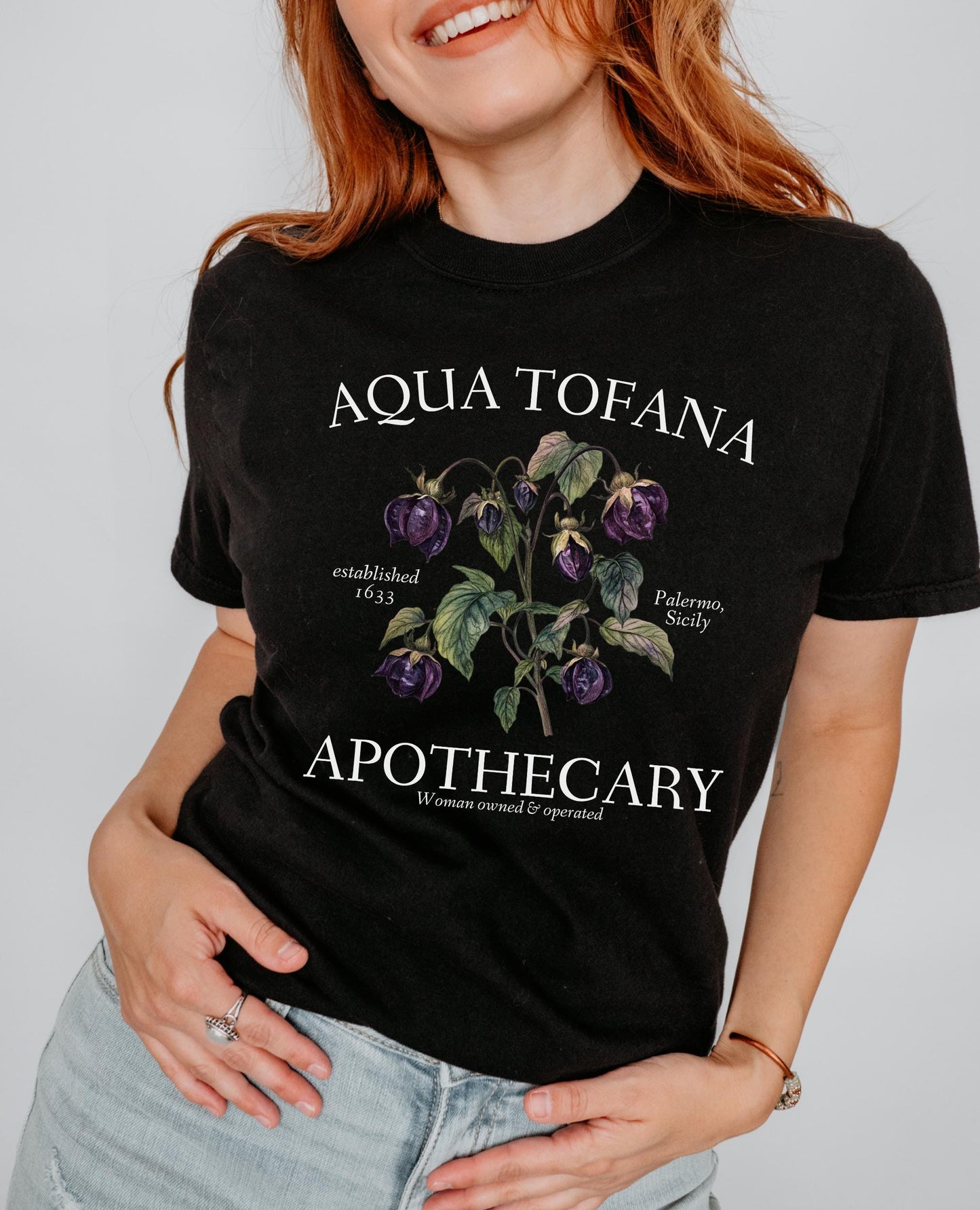 Aqua Tofana Apothecary * Comfort Colors Tee * Giulia Feminist Reproductive Rights Tshirt * Smash the Patriarchy My Body My Choice Pro Roe