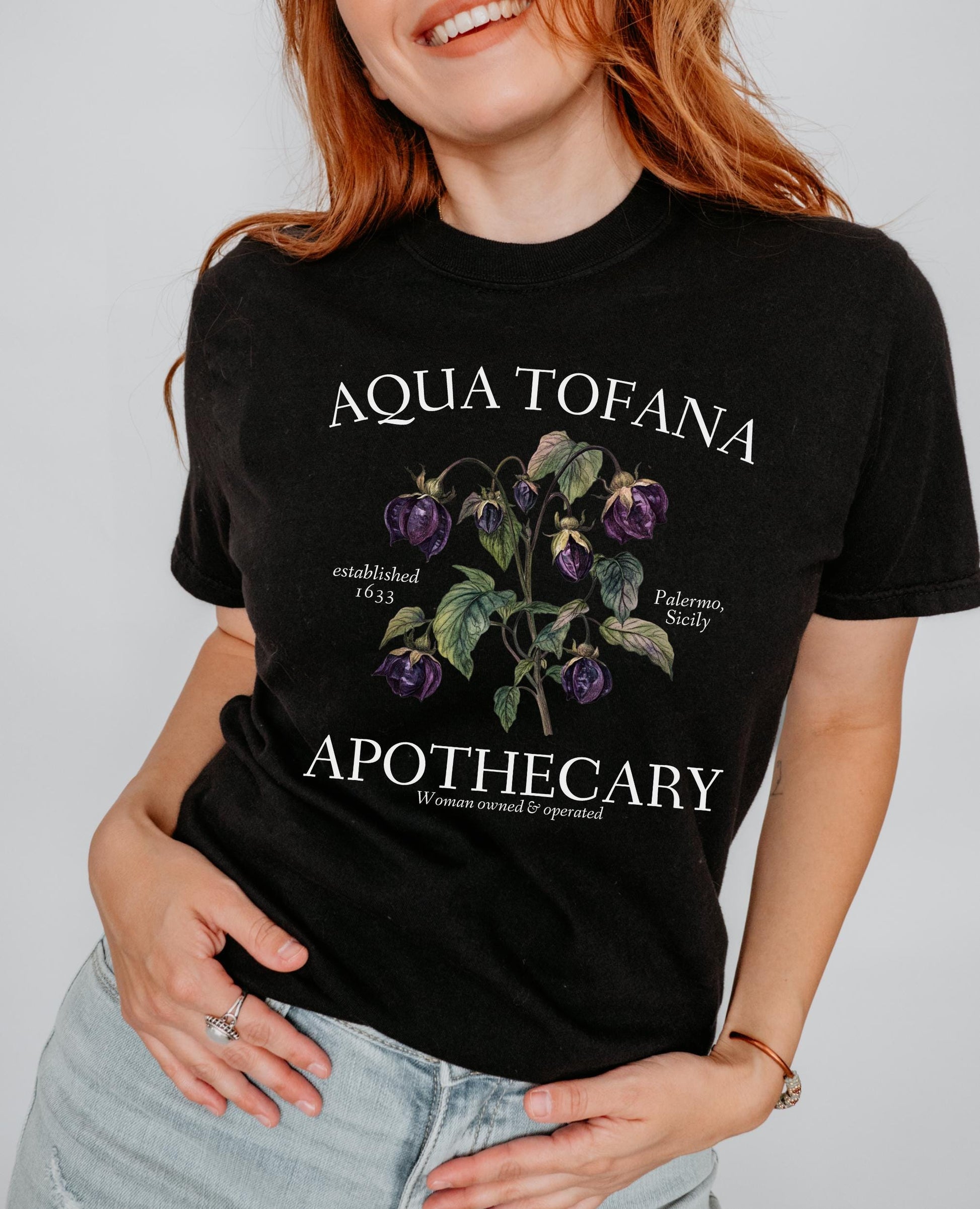 Aqua Tofana Apothecary * Comfort Colors Tee * Giulia Feminist Reproductive Rights Tshirt * Smash the Patriarchy My Body My Choice Pro Roe