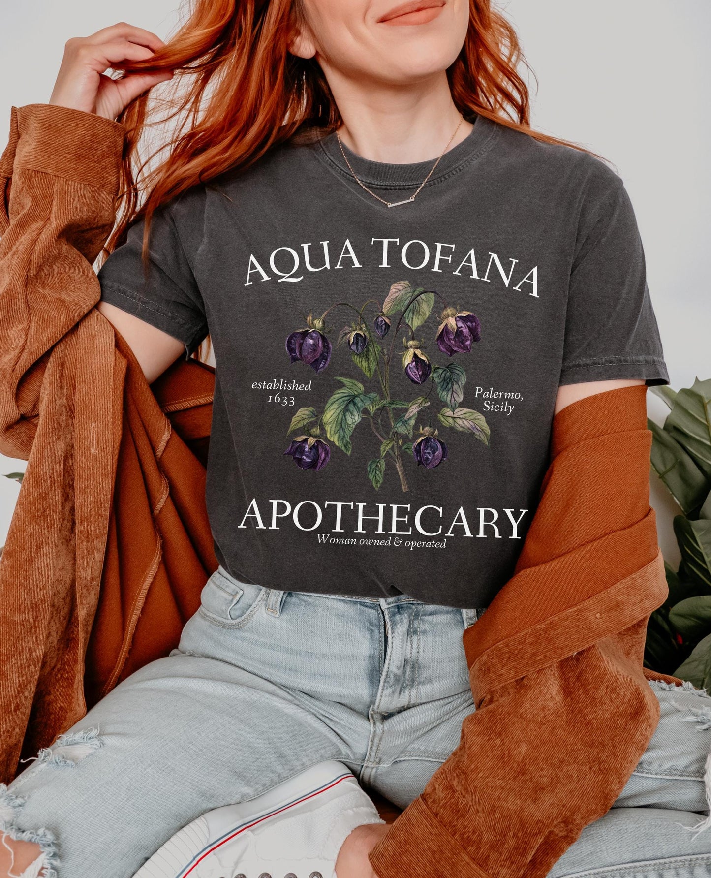 Aqua Tofana Apothecary * Comfort Colors Tee * Giulia Feminist Reproductive Rights Tshirt * Smash the Patriarchy My Body My Choice Pro Roe
