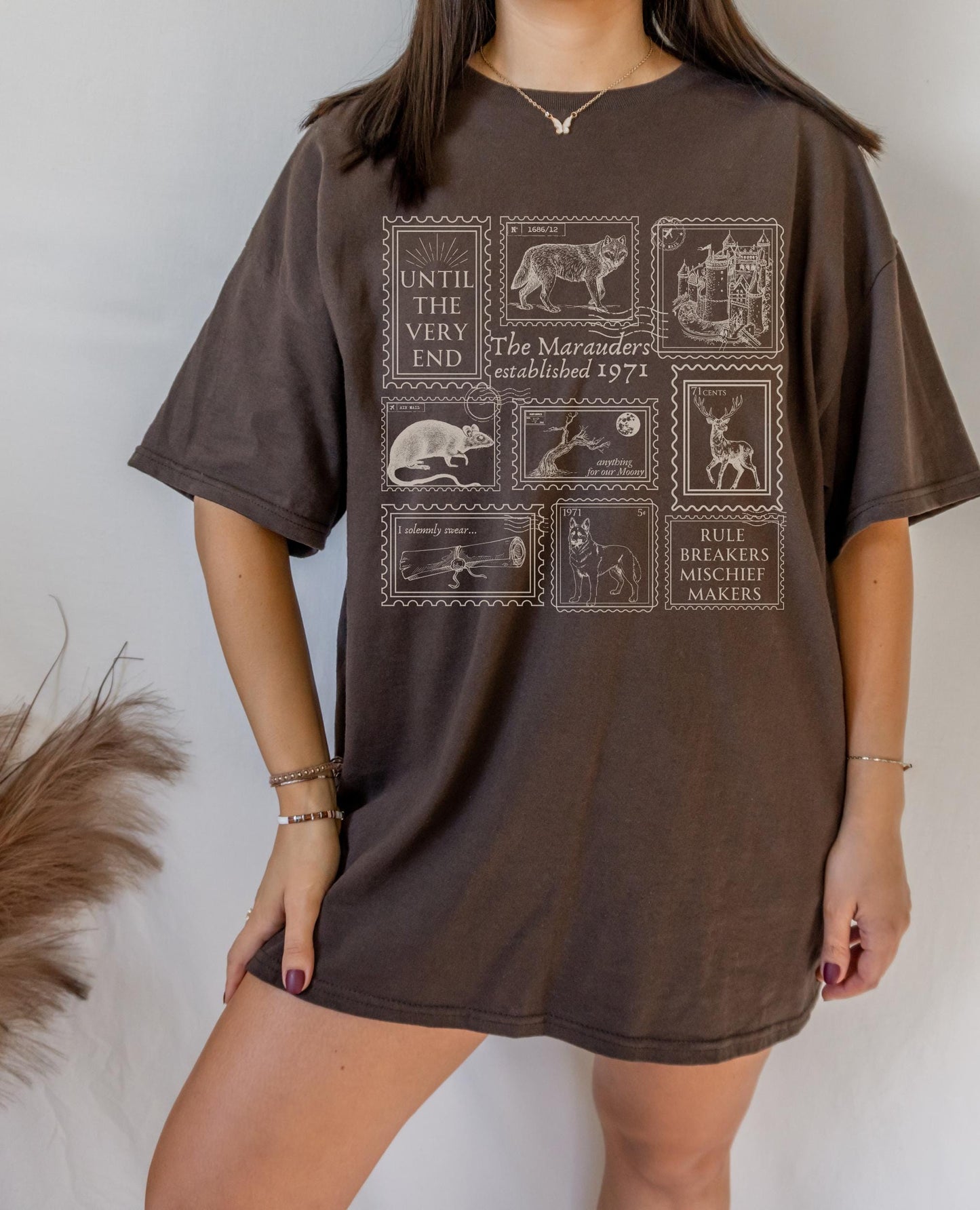 Mauraders Wizard Stamp Collection T-shirt