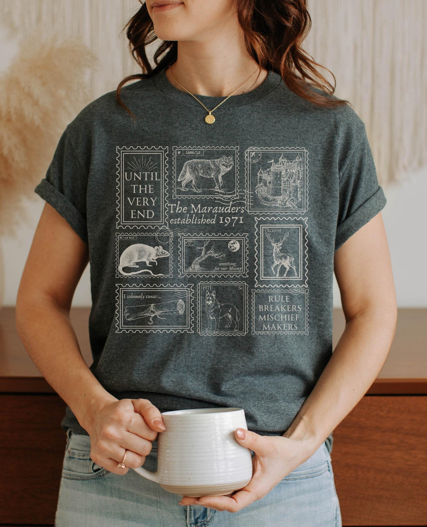 Mauraders Wizard Stamp Collection T-shirt