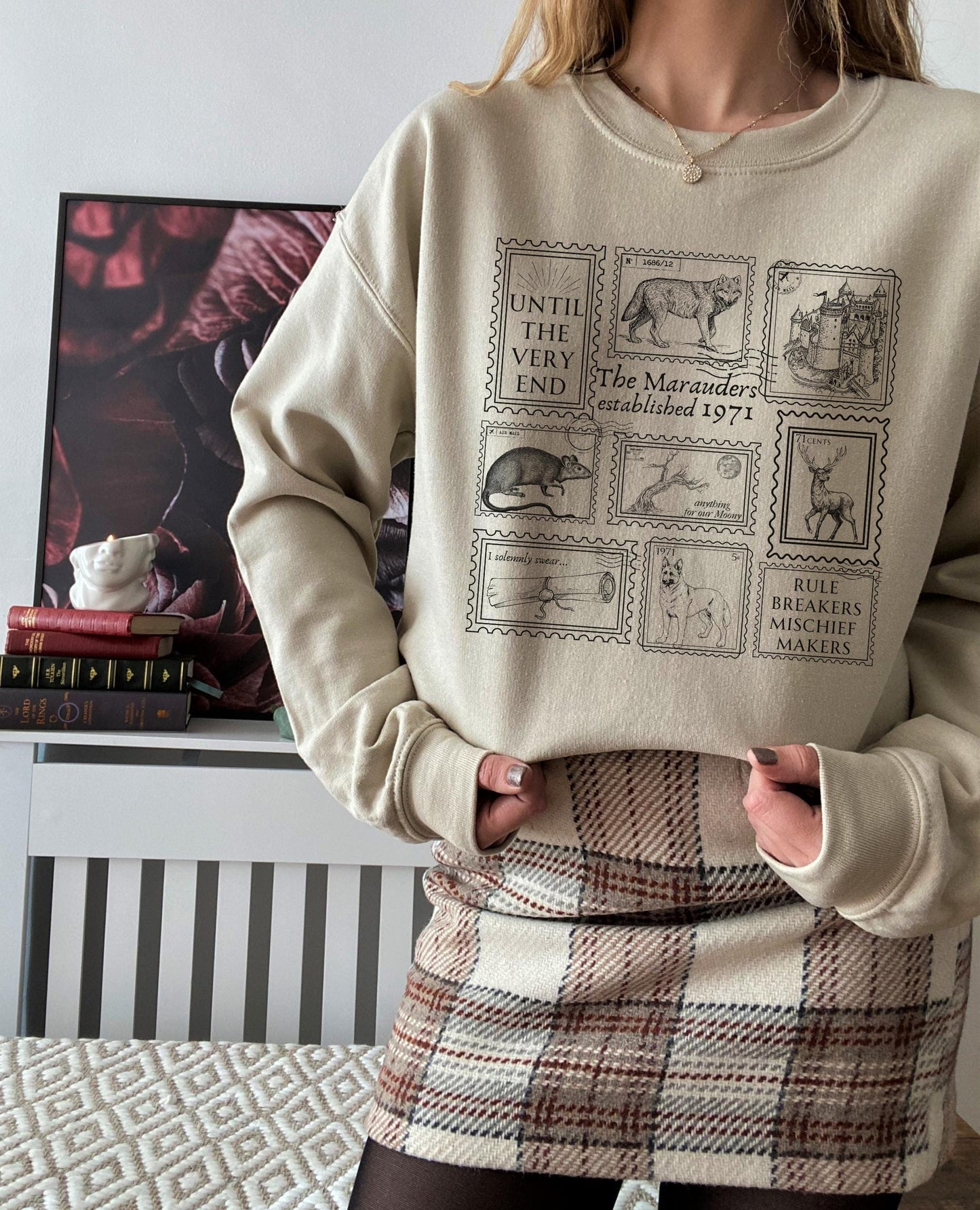 Mauraders Wizard Stamp Collection Sweatshirt