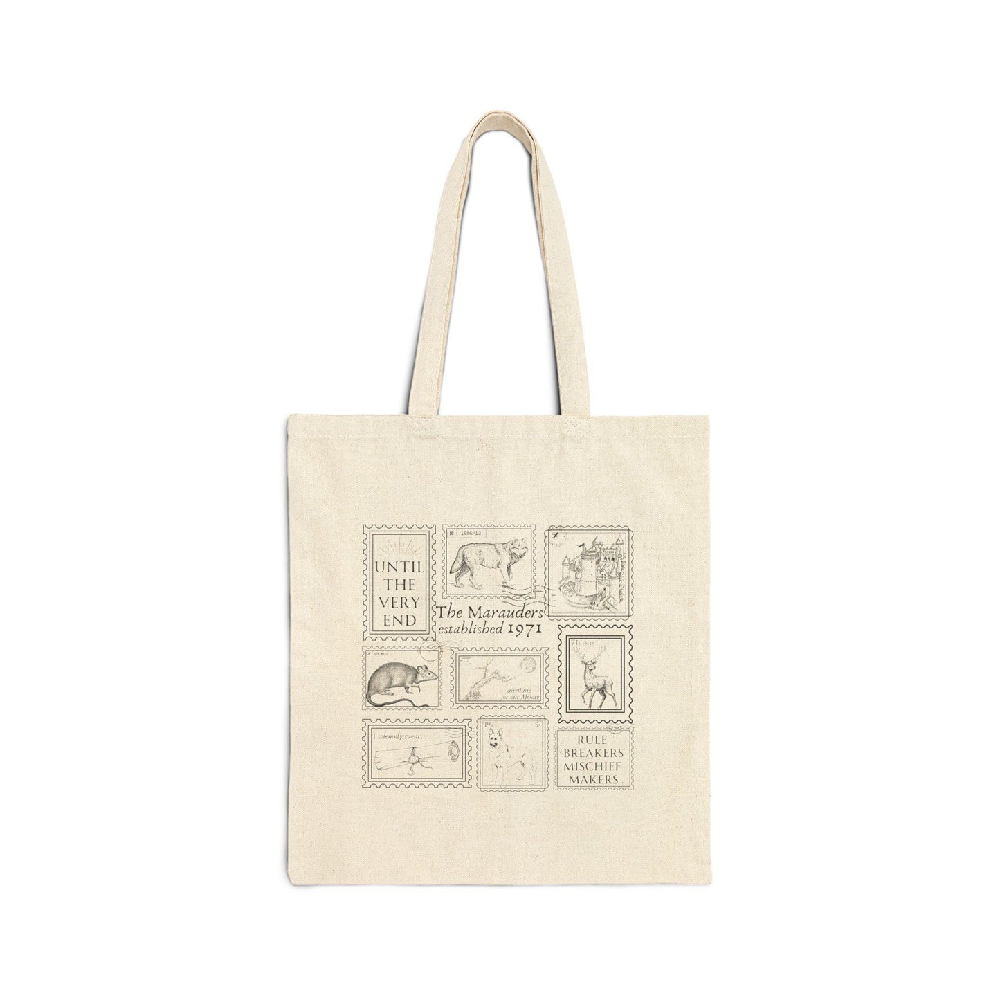 Mauraders Stamp Collection Canvas Tote Bag * Wizard Collection