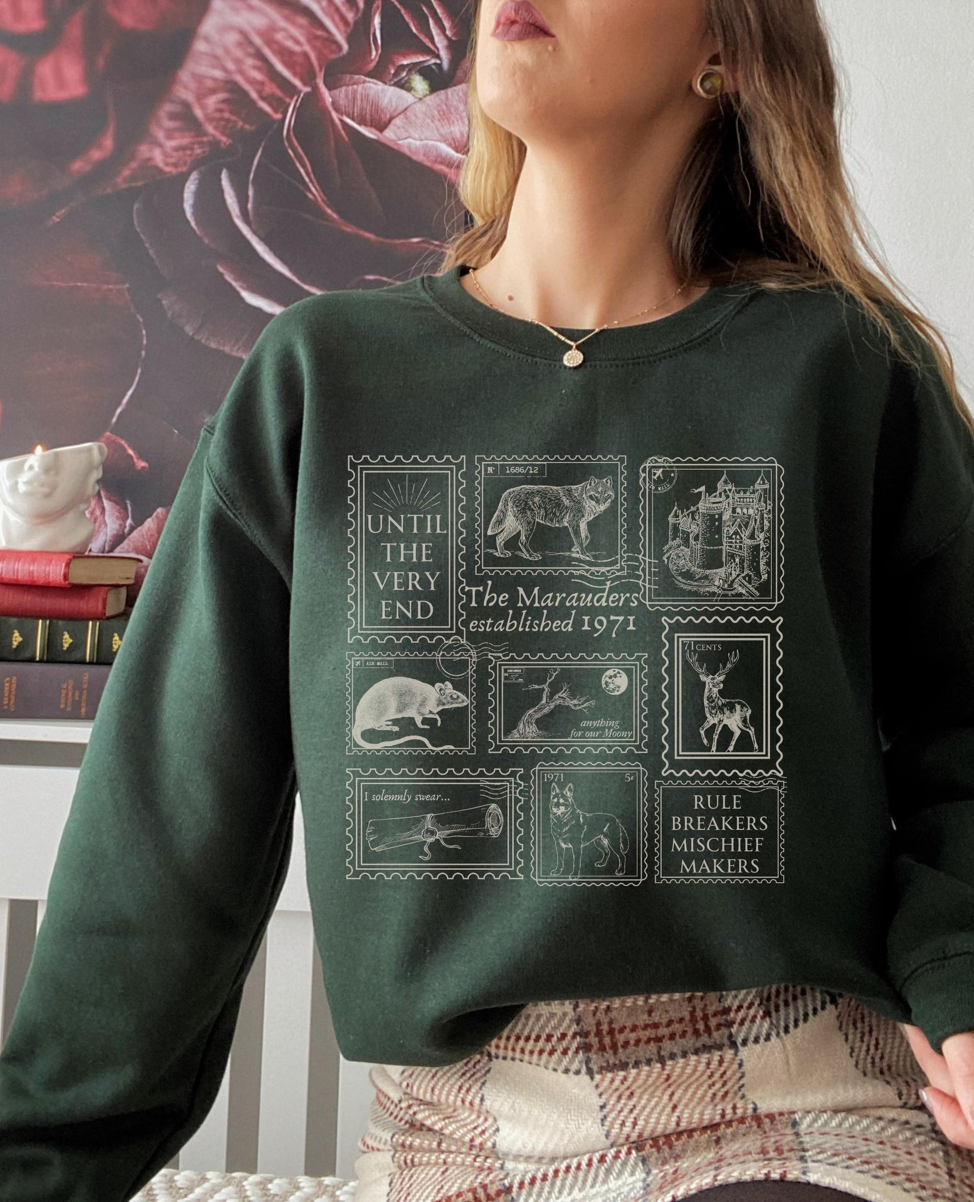 Mauraders Wizard Stamp Collection Sweatshirt
