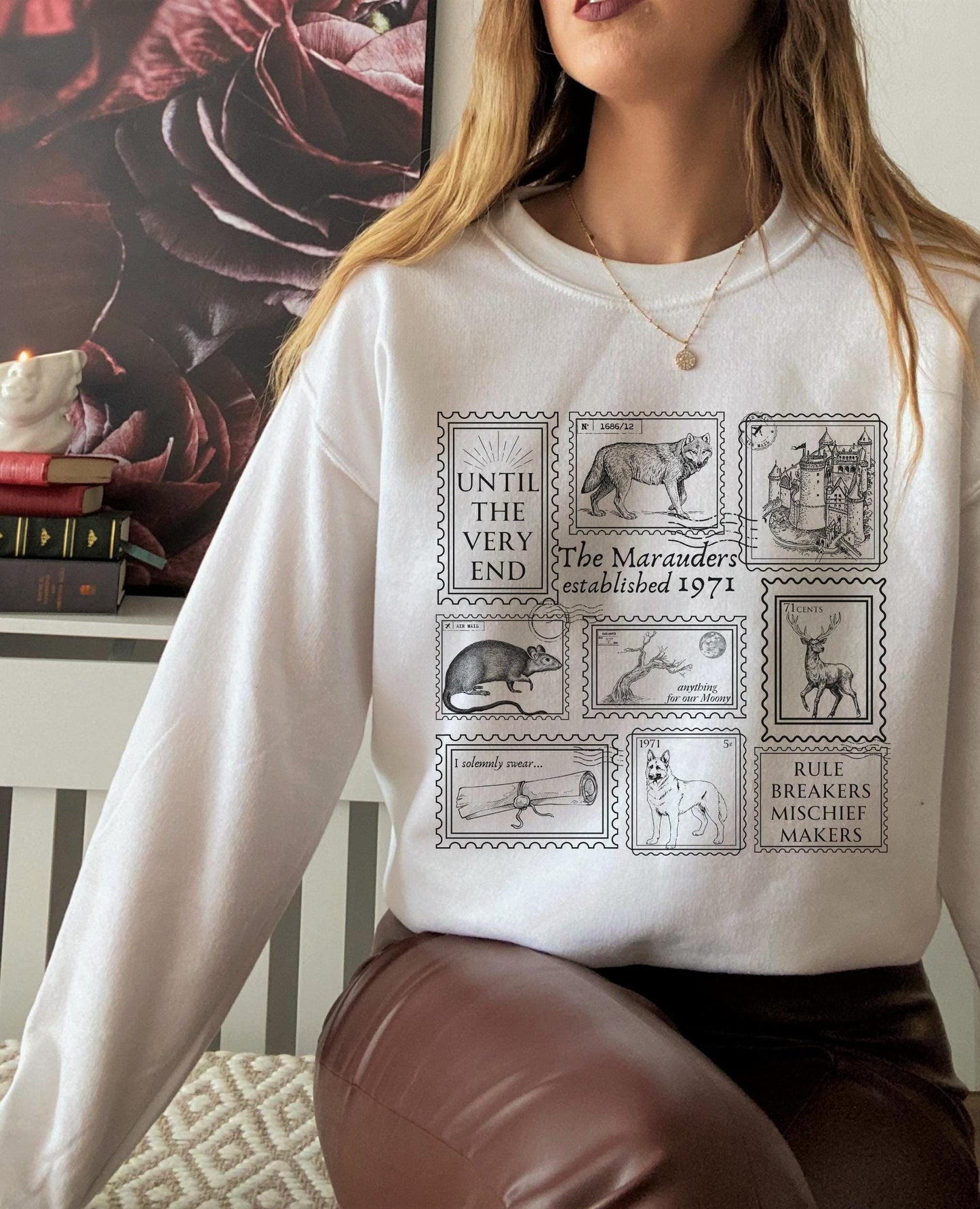 Mauraders Wizard Stamp Collection Sweatshirt