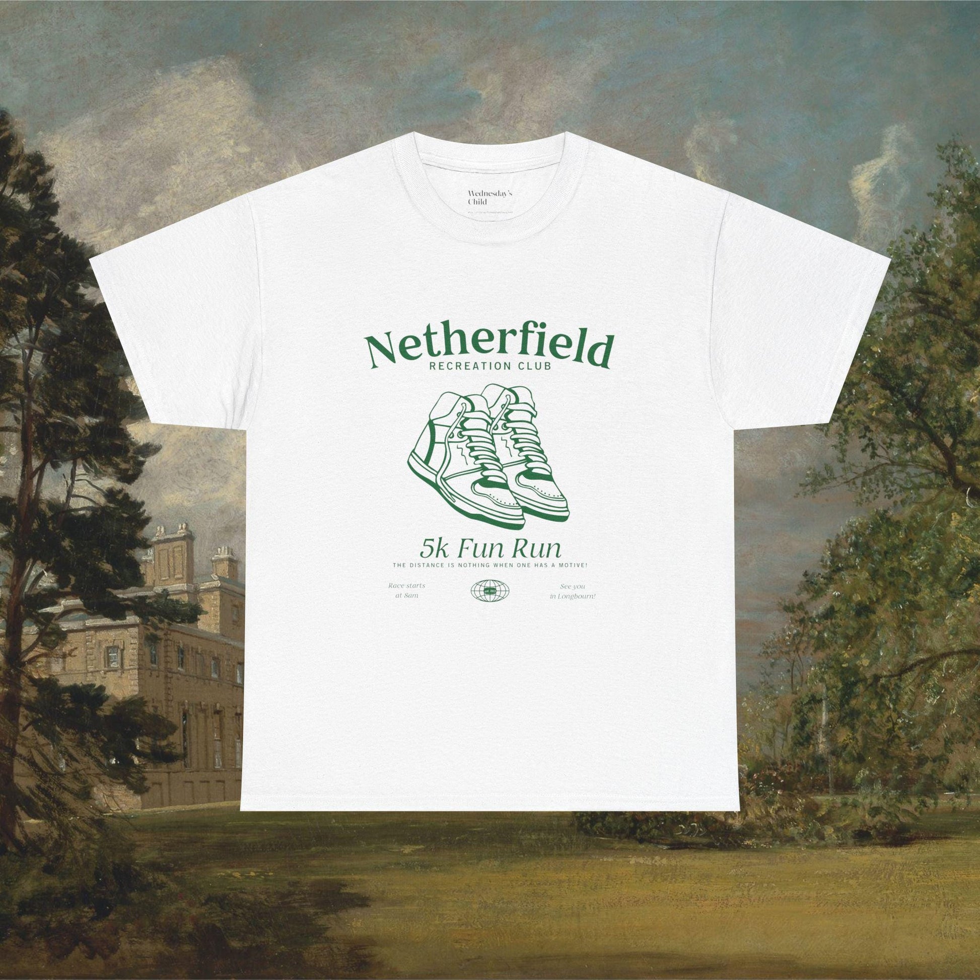 Pride & Prejudice Netherfield 5k Fun Run Tshirt * Very Fond of Walking Pemberley Mr Darcy Bookish Marathon Runner Gift Jane Austen Merch