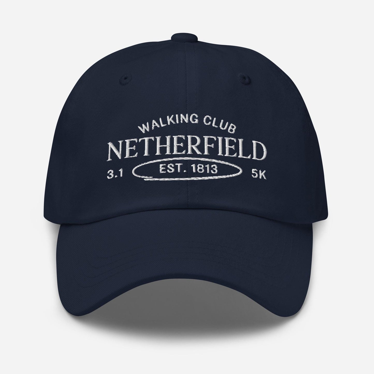 Pride & Prejudice Netherfield Walking Club Vintage Navy Embroidered Dad Hat * pemberley mr darcy * Literature Bookish Gift Jane Austen Merch