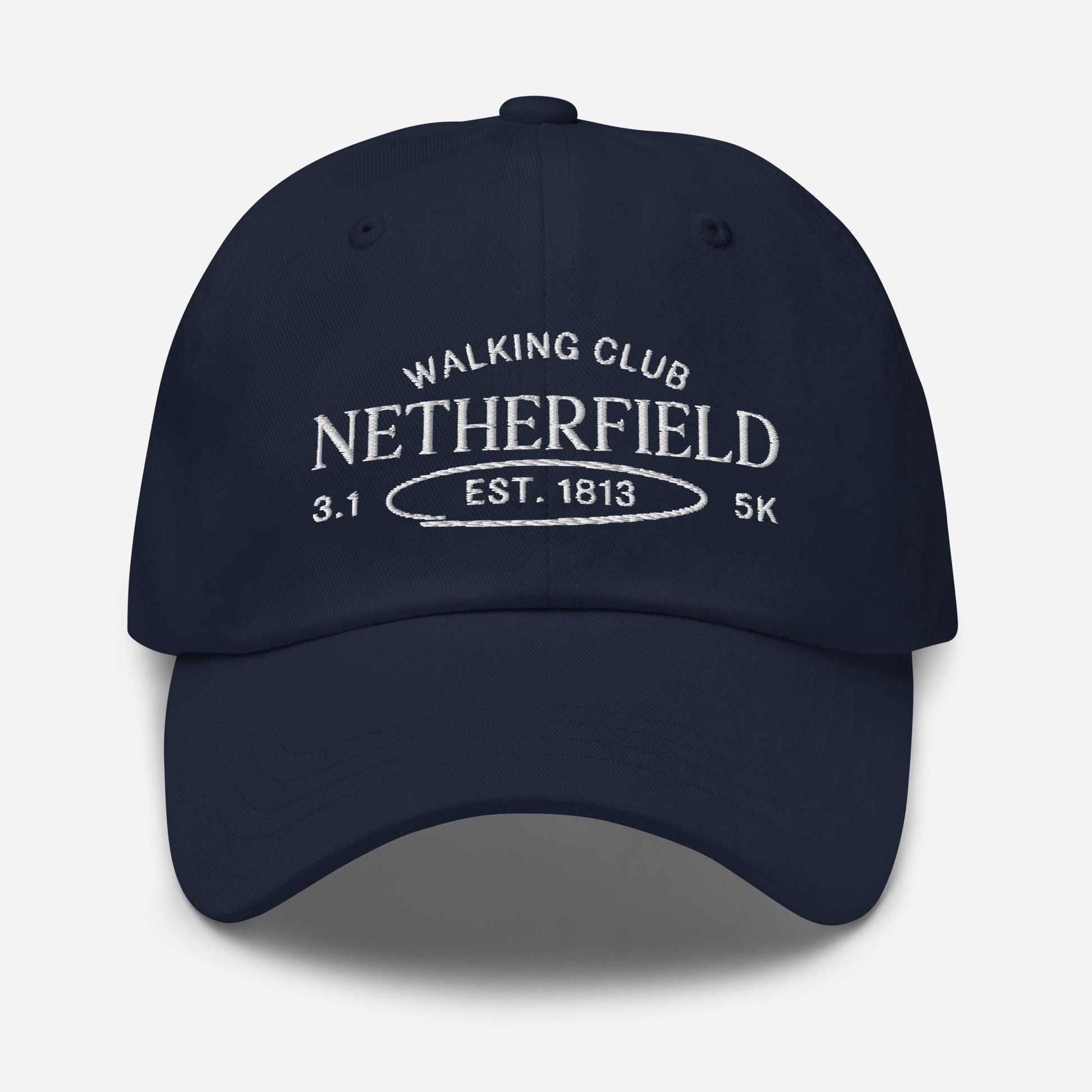 Pride & Prejudice Netherfield Walking Club Vintage Navy Embroidered Dad Hat * pemberley mr darcy * Literature Bookish Gift Jane Austen Merch