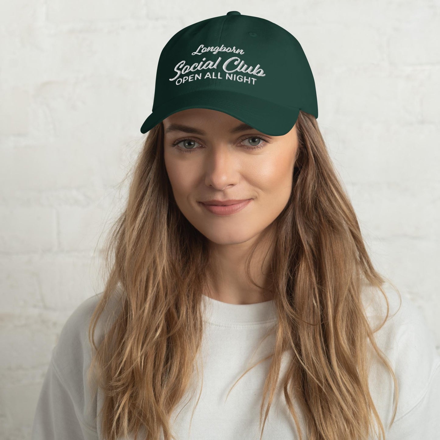 Pride & Prejudice Longbourn Social Club Embroidered Green Dad Hat * pemberley mr darcy * 20th anniversary Bookish Gift Jane Austen Merch