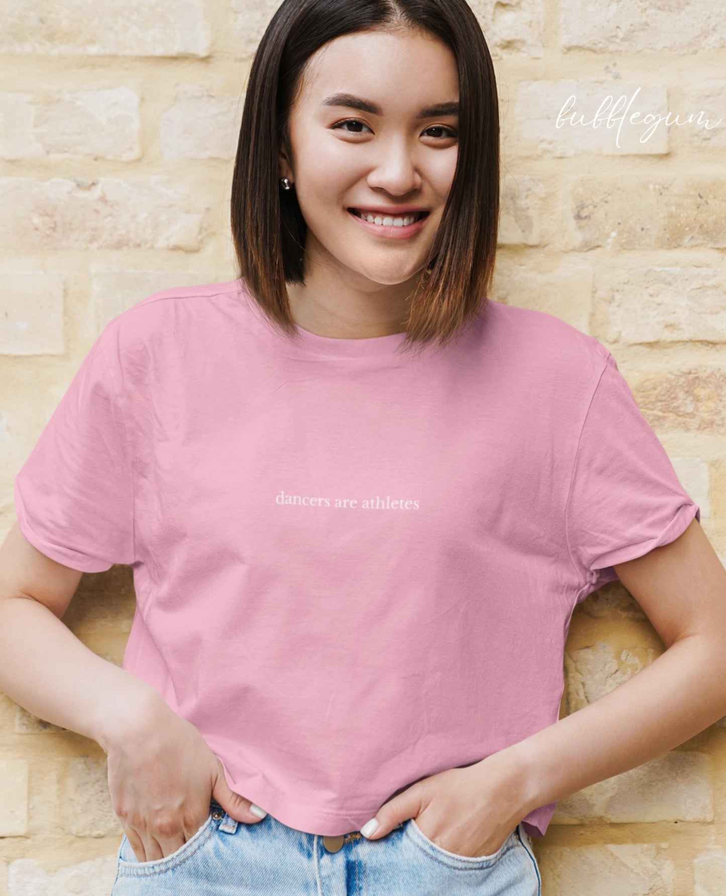 Dancers are athletes Balletcore Crop Tee * Ballerina Pointe Plie Chasse Jete * Theater Tap Hip Hop Jazz Dance Teacher Dancer Tshirt Gift