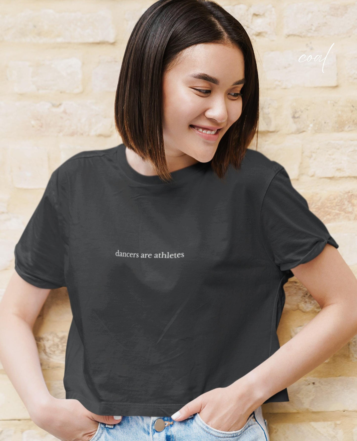 Dancers are athletes Balletcore Crop Tee * Ballerina Pointe Plie Chasse Jete * Theater Tap Hip Hop Jazz Dance Teacher Dancer Tshirt Gift