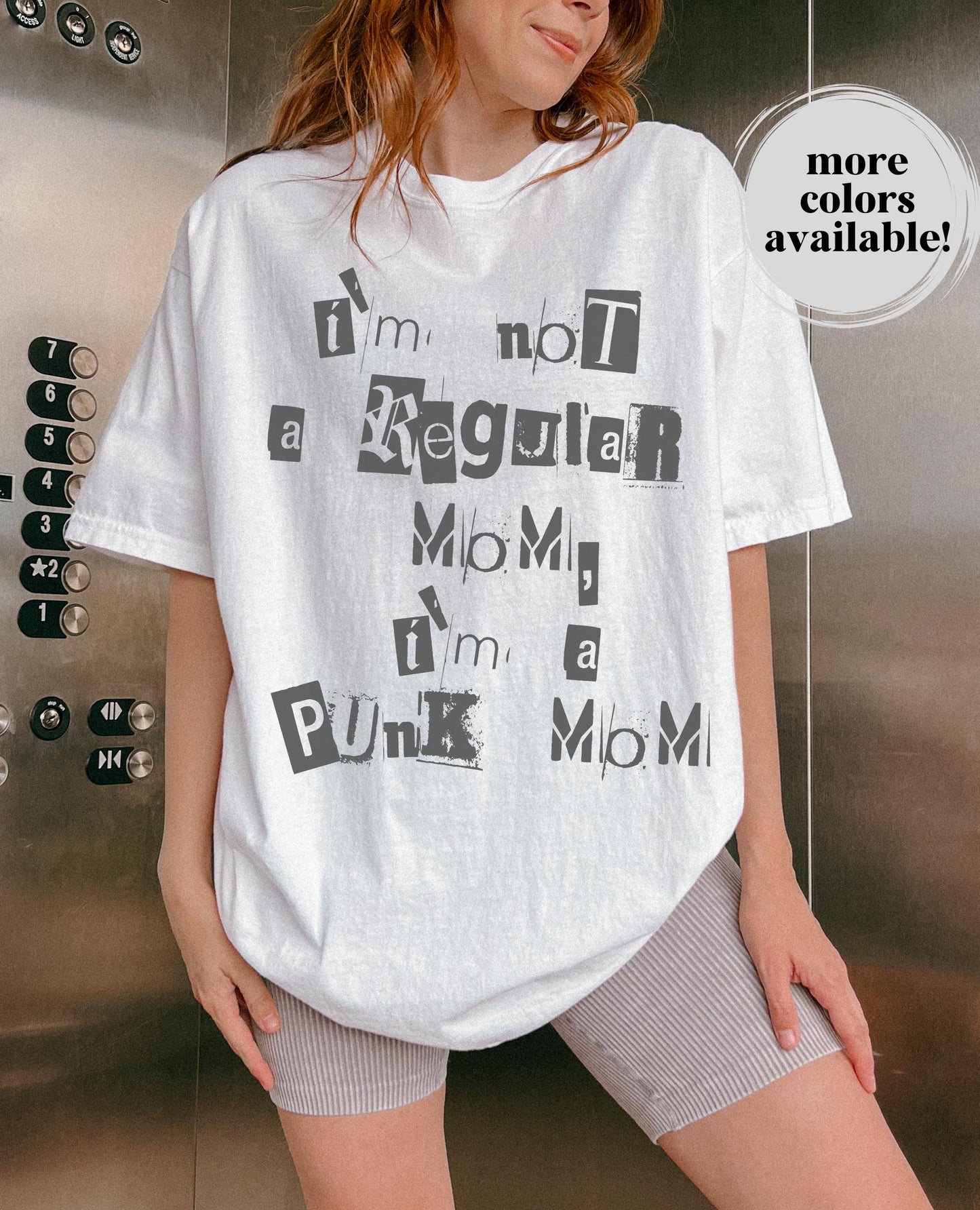 I'm Not a Regular Mom I'm a Punk Mom Comfort Colors Tee * Never a Phase Feral Elder Emo Rebel Weird Moms Club Unique Mother's Day Gift Ideas