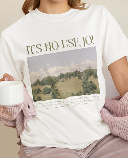 It's No Use Jo Vintage Comfort Colors Tee * Little Women March Sisters Meg Amy Beth Laurie Merch * Subtle Aesthetic Bookish Gift