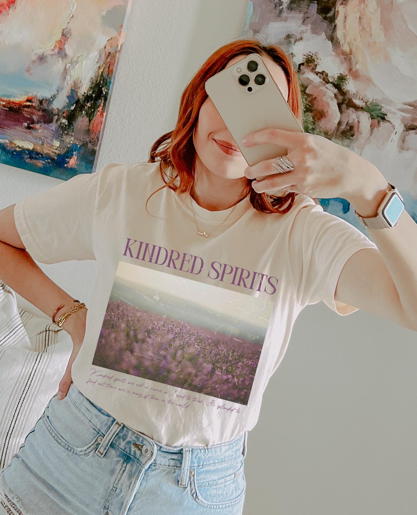 Anne of Green Gables Kindred Spirits Vintage Comfort Colors Tee * Avonlea Spring Cottagecore Light Academia Subtle Bookish Gift Merch