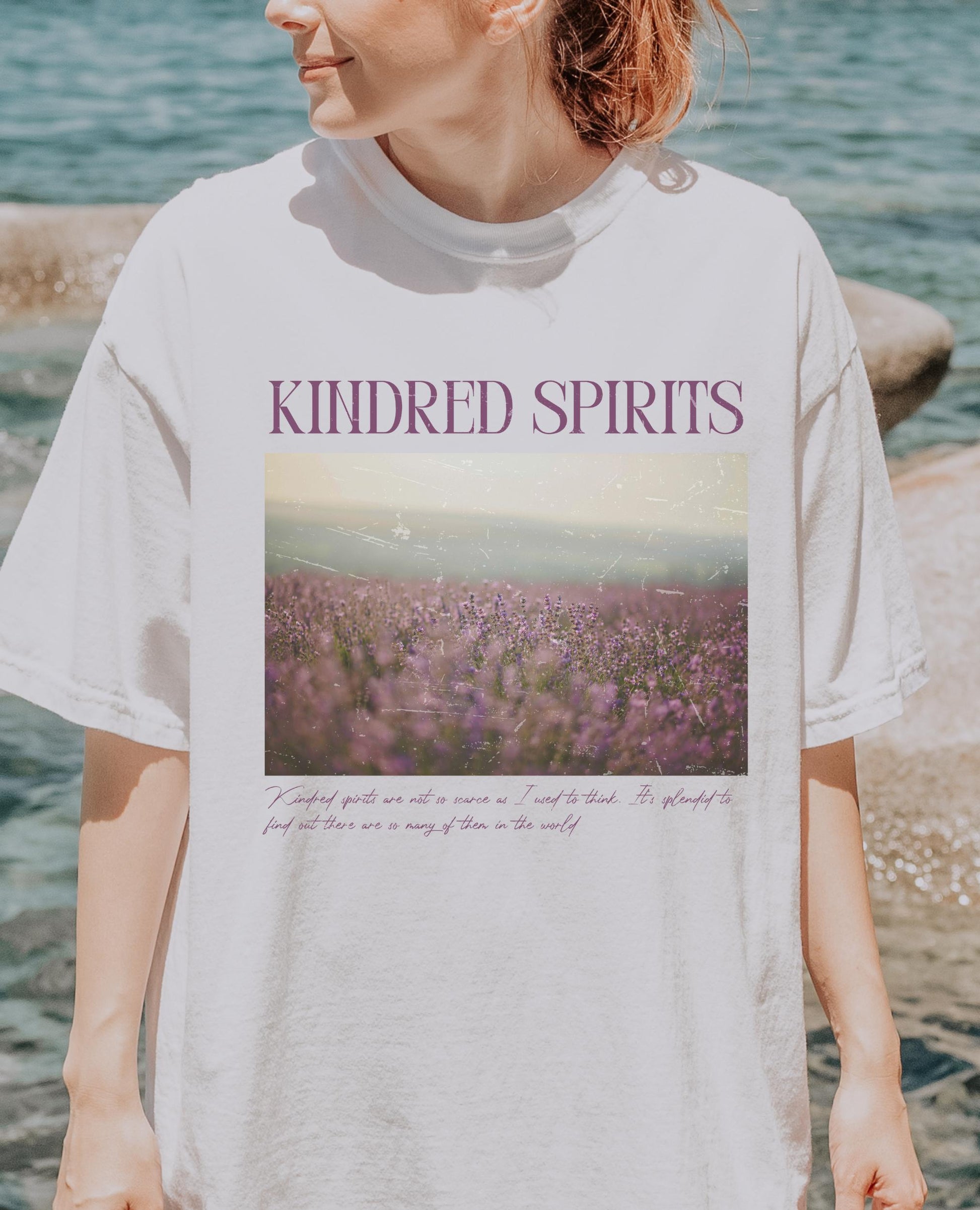 Anne of Green Gables Kindred Spirits Vintage Comfort Colors Tee * Avonlea Spring Cottagecore Light Academia Subtle Bookish Gift Merch