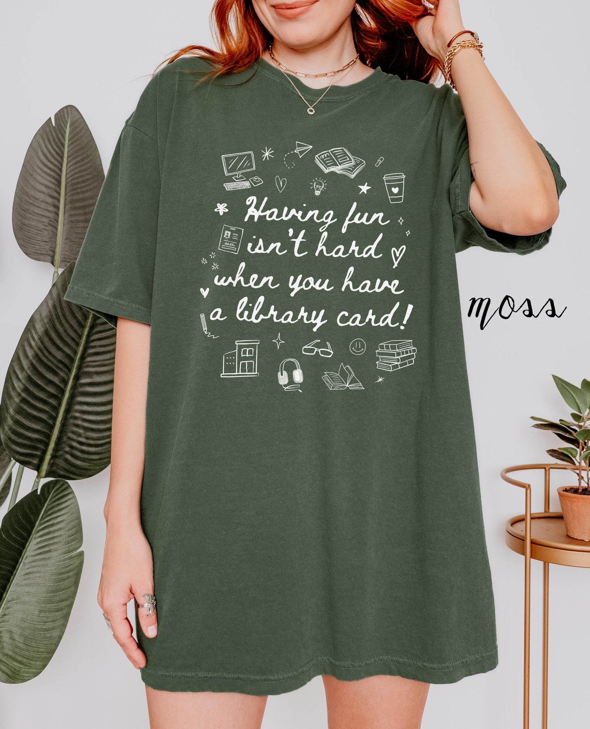 Having Fun Isn't Hard When You Have a Library Card * Retro 90s Doodle Nostalgia Librarian Teacher Gift * Arthur Friends Bookworm Book Club